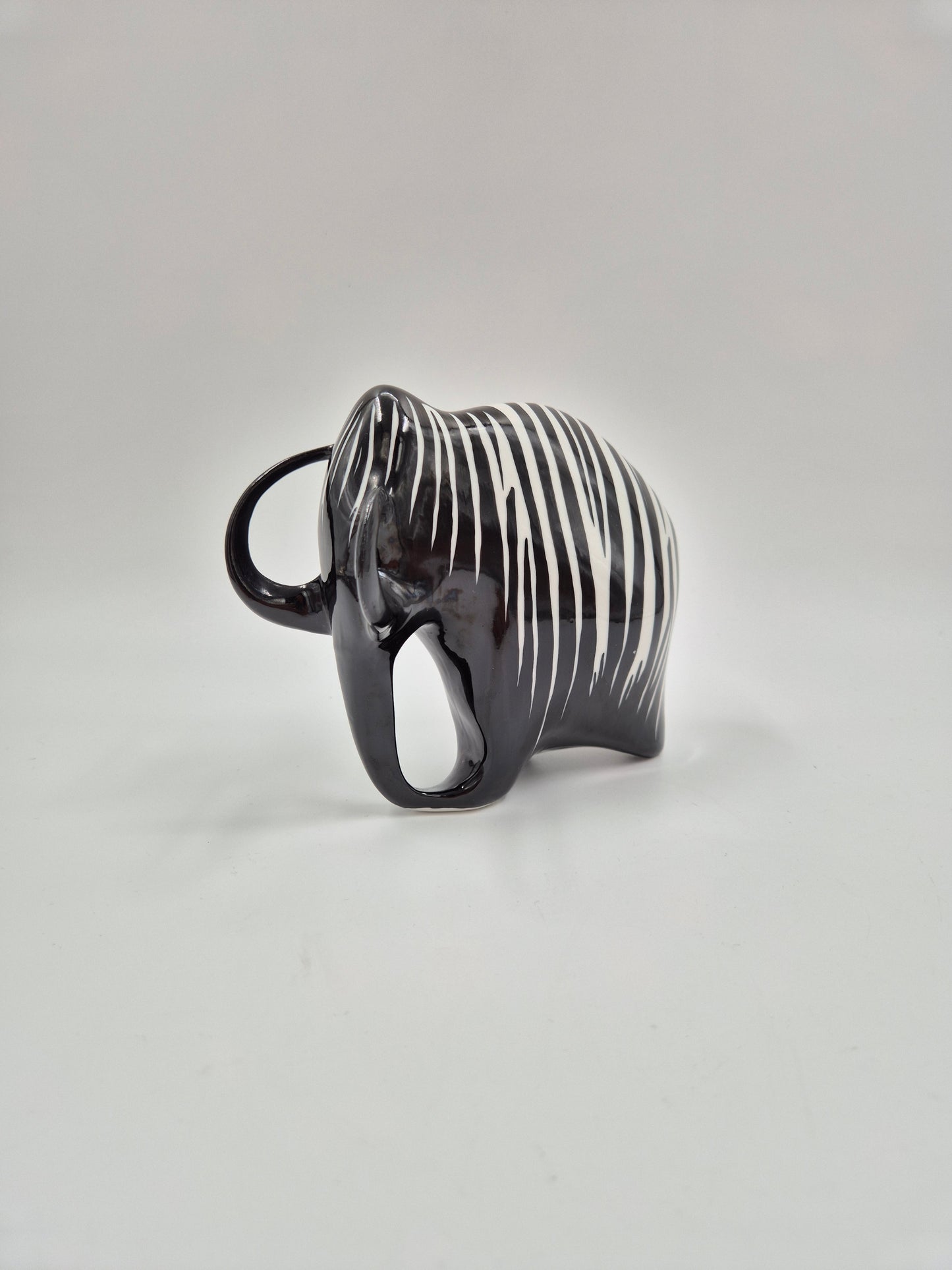 Vintage Lubomir Tomaszewski Mammoth Figurine by Ćmielów | Mid-Century Modern Polish Porcelain Sculpture 15 cm
