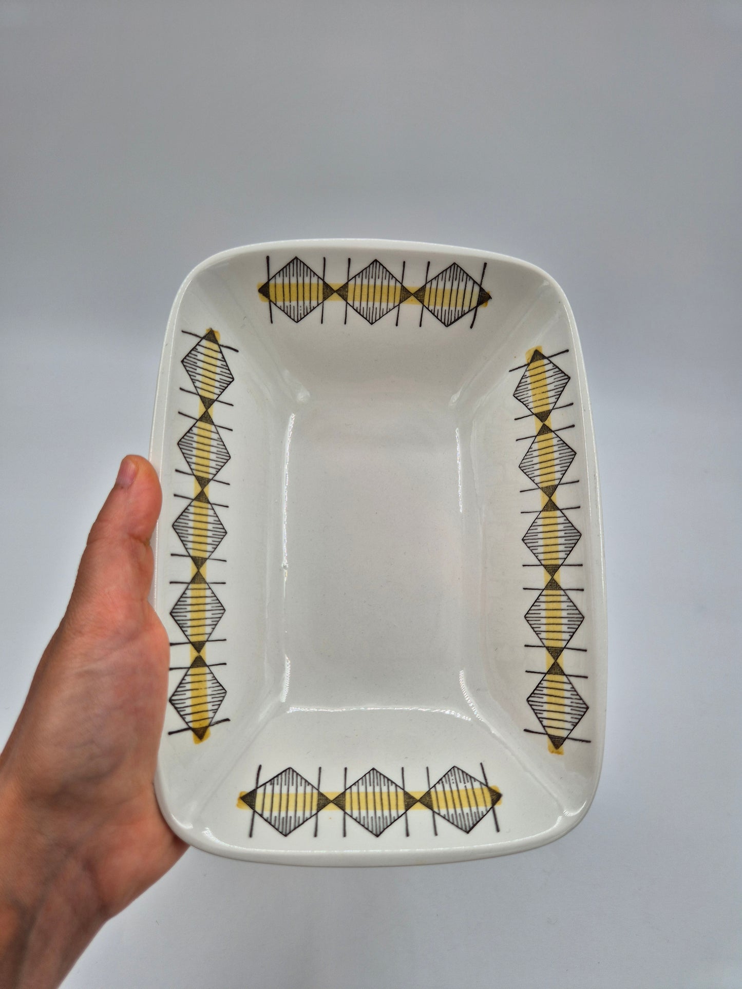 Pair of Rörstrand City Serving Dishes by Olle Alberius – Vintage Swedish Porcelain Bowls 15.5 × 21 cm