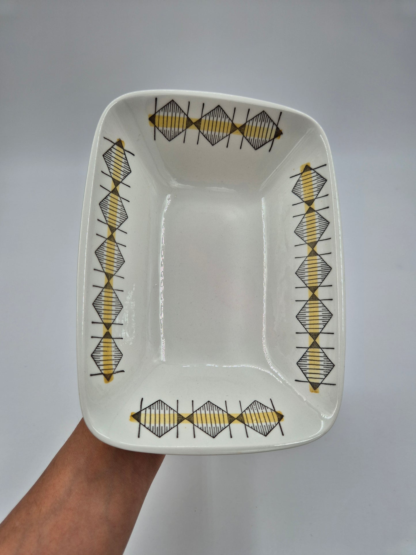 Pair of Rörstrand City Serving Dishes by Olle Alberius – Vintage Swedish Porcelain Bowls 15.5 × 21 cm