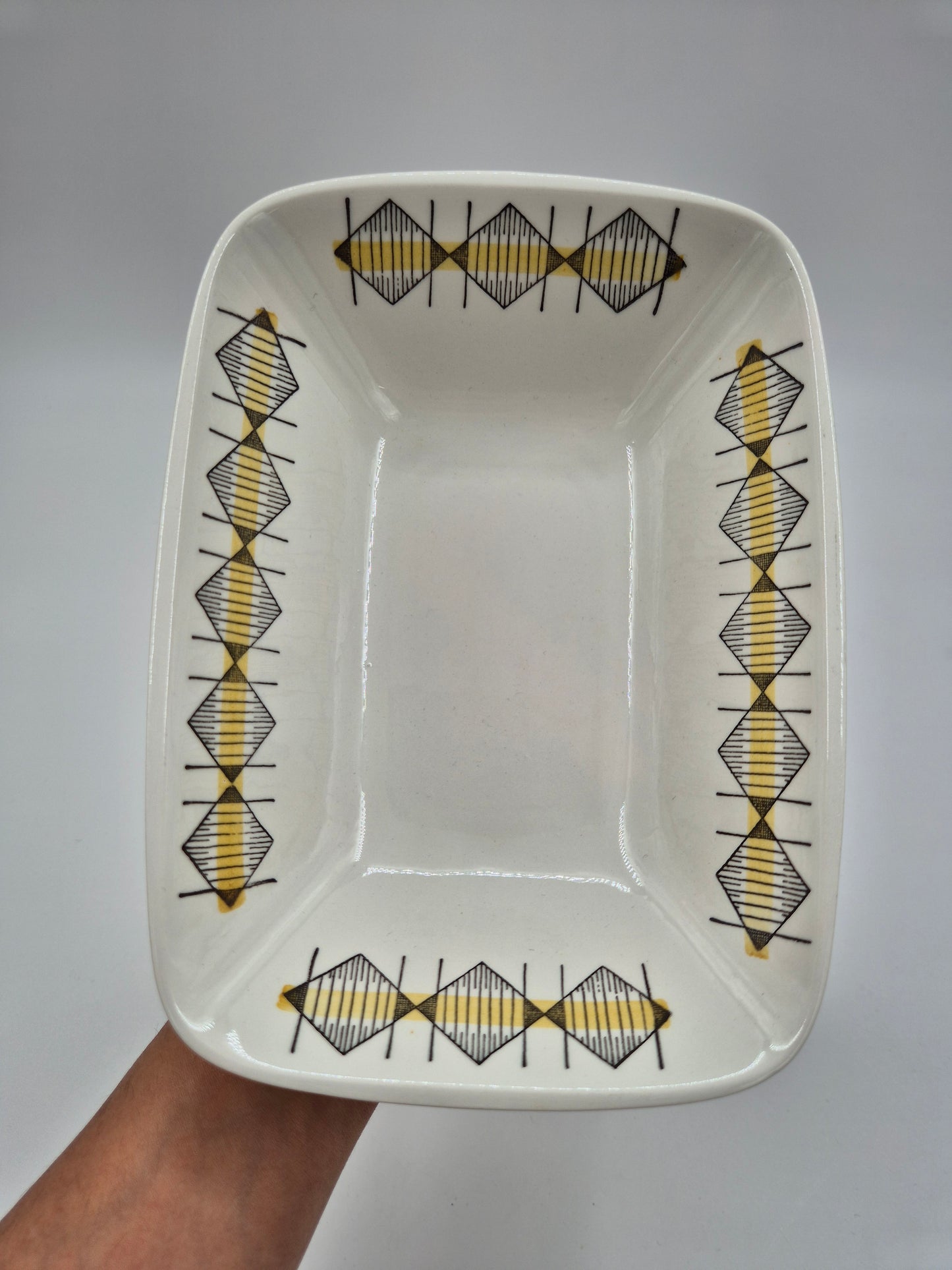 Pair of Rörstrand City Serving Dishes by Olle Alberius – Vintage Swedish Porcelain Bowls 15.5 × 21 cm
