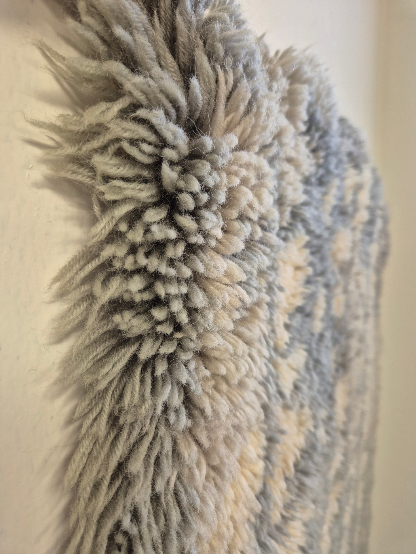 Wall Rug , Kirsti Ilvessalo "Linnunrata"  | Finnish Mid Century Wall Hanging | Scandinavian Wool Textile Art | 90 x 135 cm
