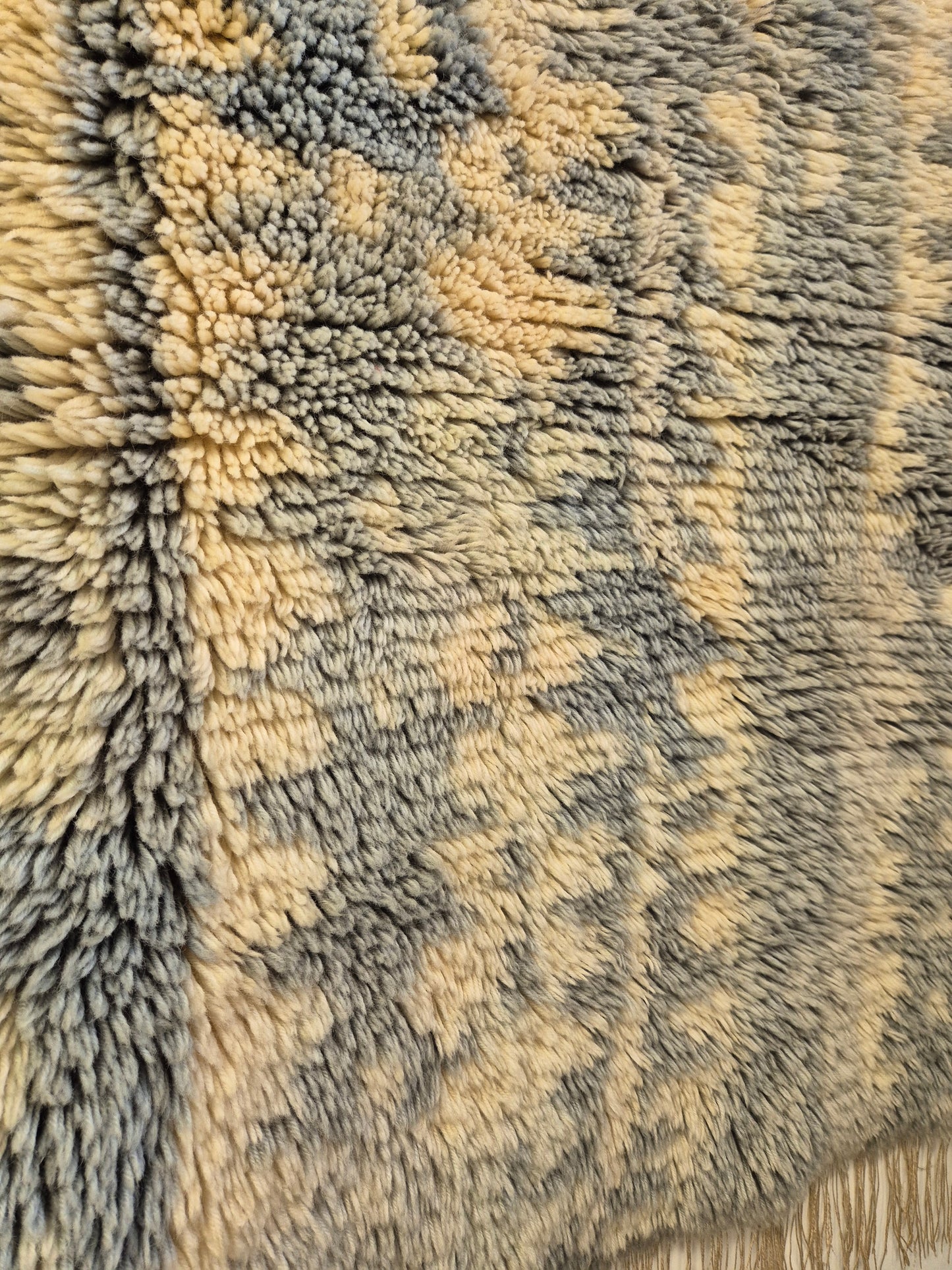 Wall Rug , Kirsti Ilvessalo "Linnunrata"  | Finnish Mid Century Wall Hanging | Scandinavian Wool Textile Art | 90 x 135 cm