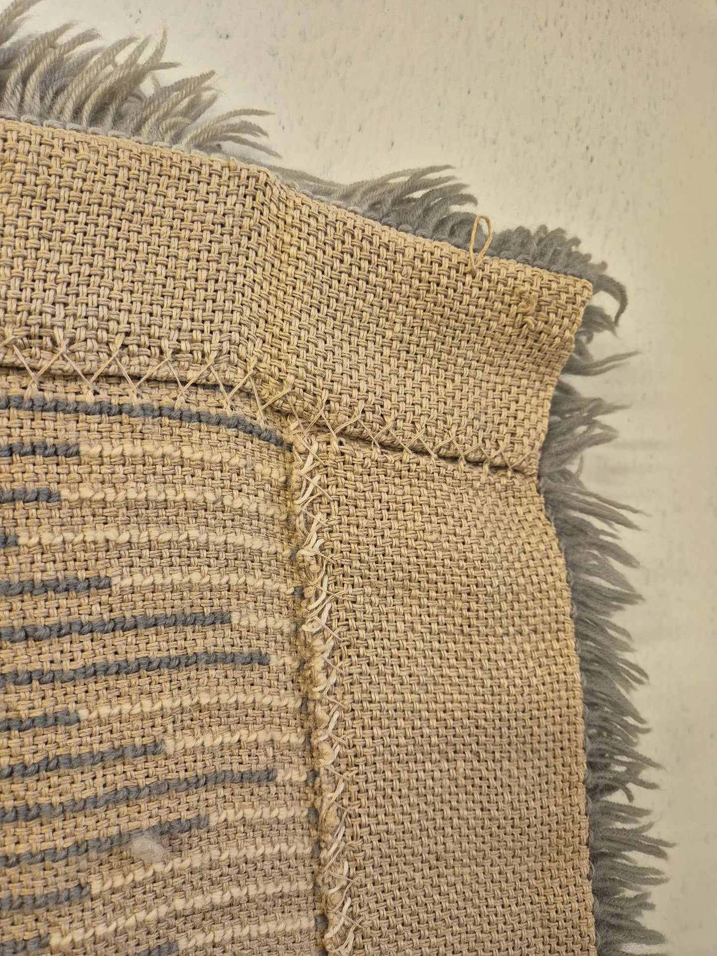 Wall Rug , Kirsti Ilvessalo "Linnunrata"  | Finnish Mid Century Wall Hanging | Scandinavian Wool Textile Art | 90 x 135 cm
