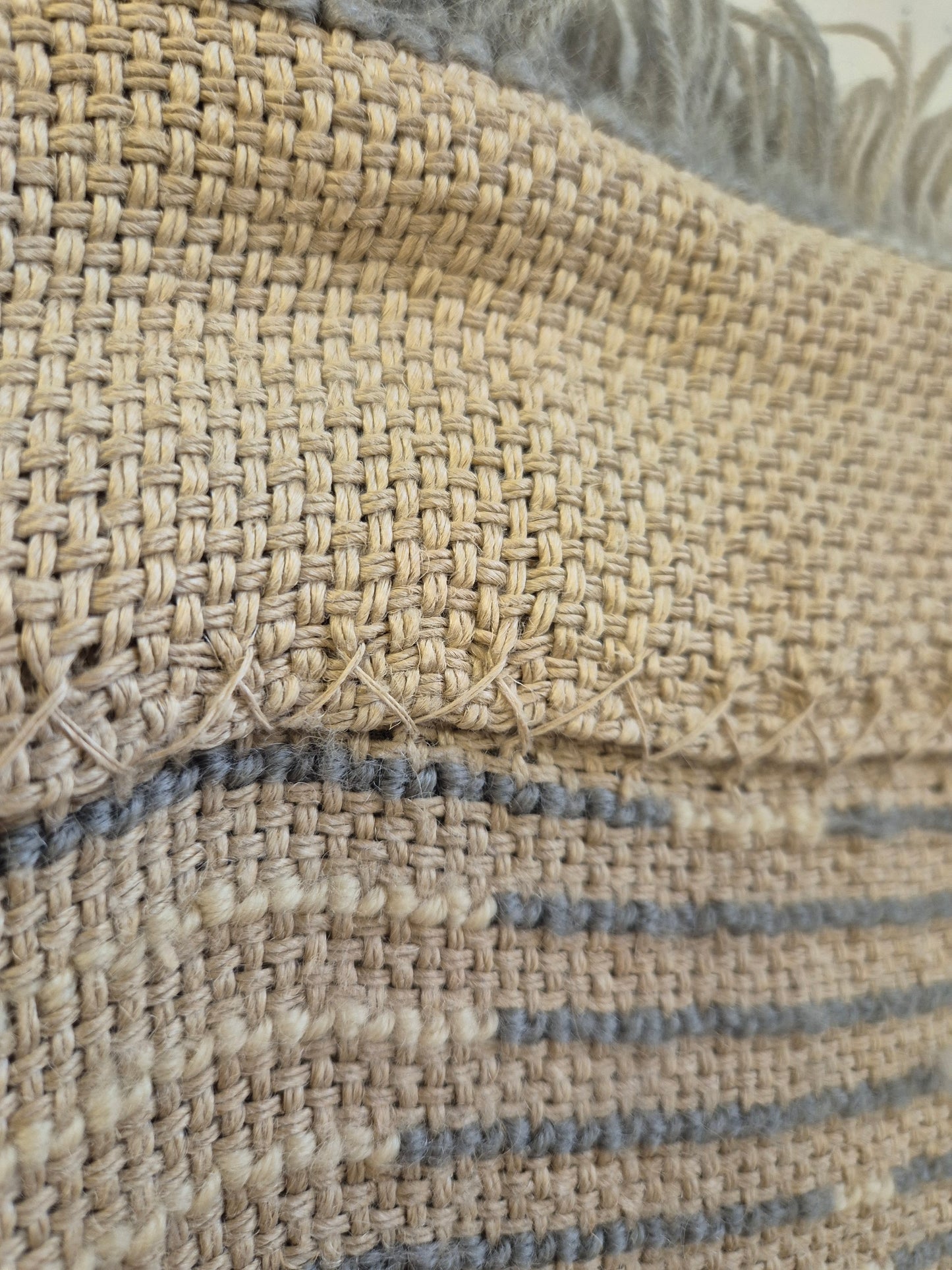 Wall Rug , Kirsti Ilvessalo "Linnunrata"  | Finnish Mid Century Wall Hanging | Scandinavian Wool Textile Art | 90 x 135 cm