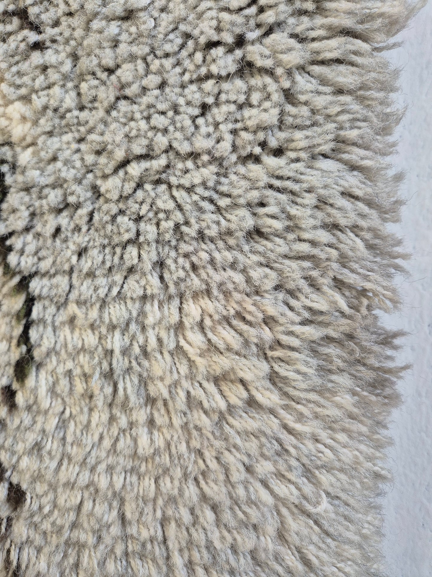 Vintage Hulda Potila Ryijy Wall Hanging Rug 90x175 cm Finnish Wool Textile Art