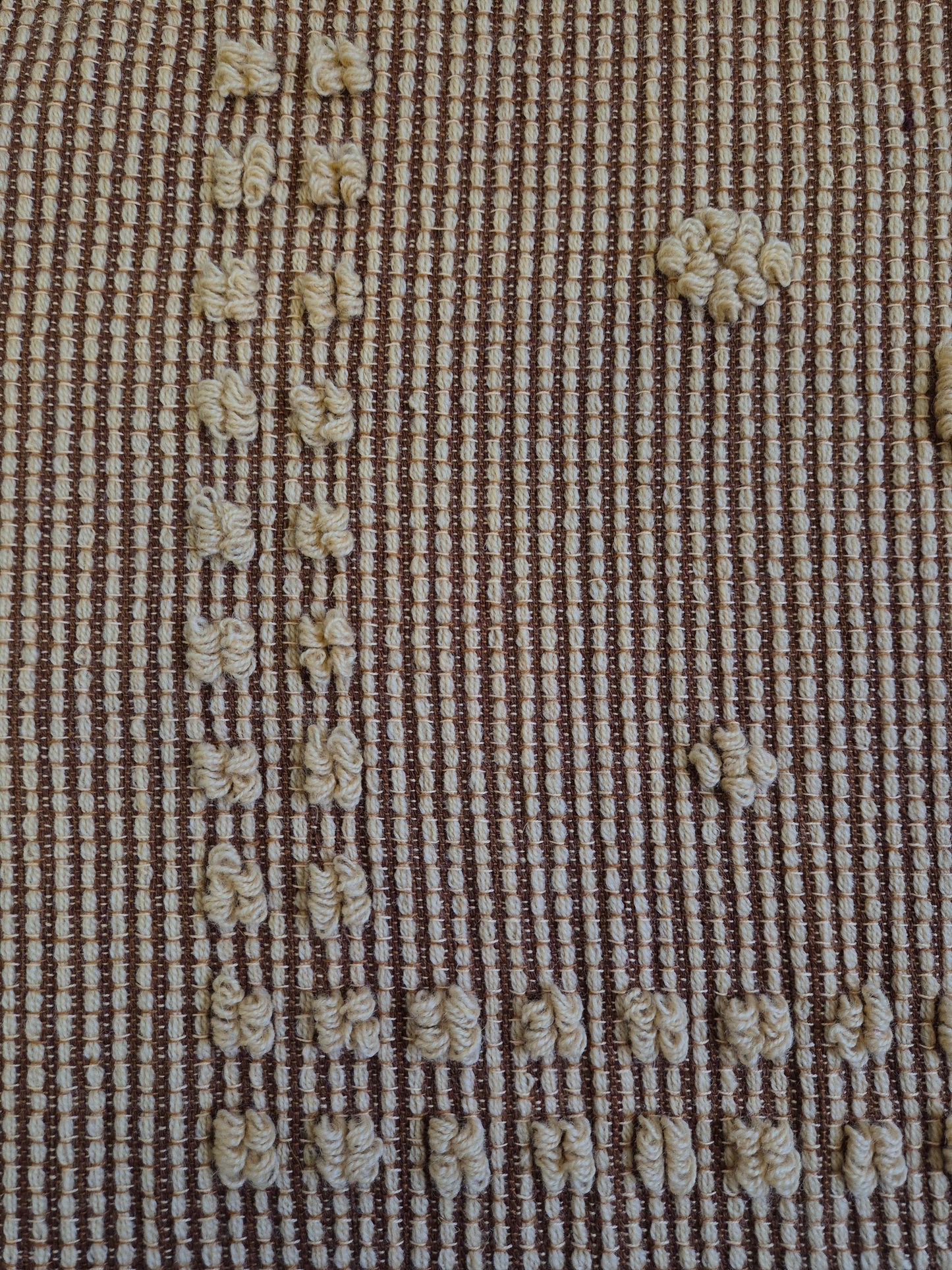 Vintage Finnish Woven Wall Hanging Rug – Traditional Ryijy Style Textile with Floral Motif, 147 x 79 cm