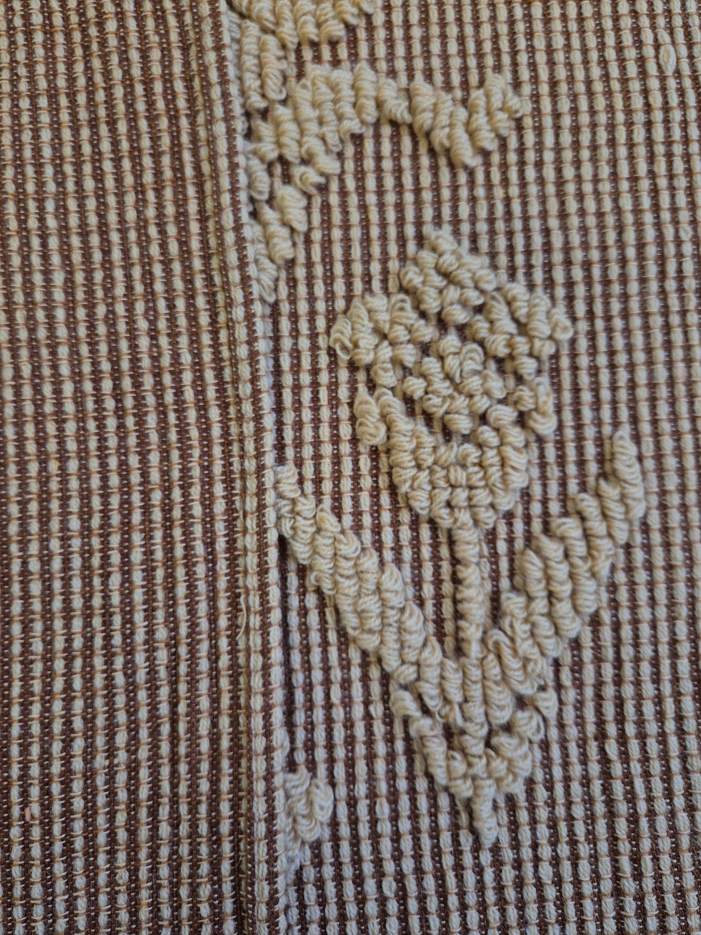 Vintage Finnish Woven Wall Hanging Rug – Traditional Ryijy Style Textile with Floral Motif, 147 x 79 cm