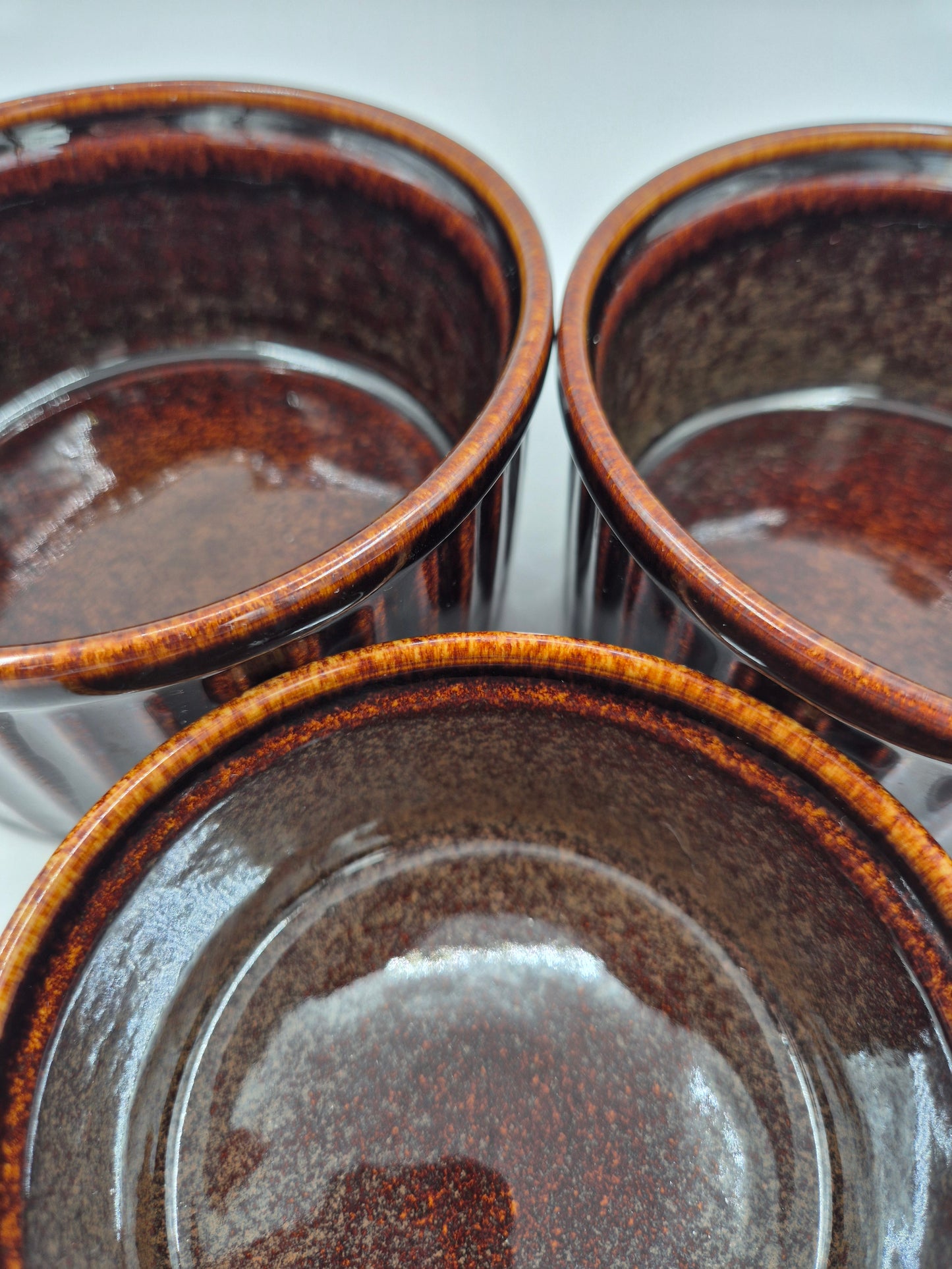Vintage Arabia Finland Ruska Oven Dishes Set of 3 | Ulla Procopé Brown Stoneware Baking Dishes | Mid Century Finland