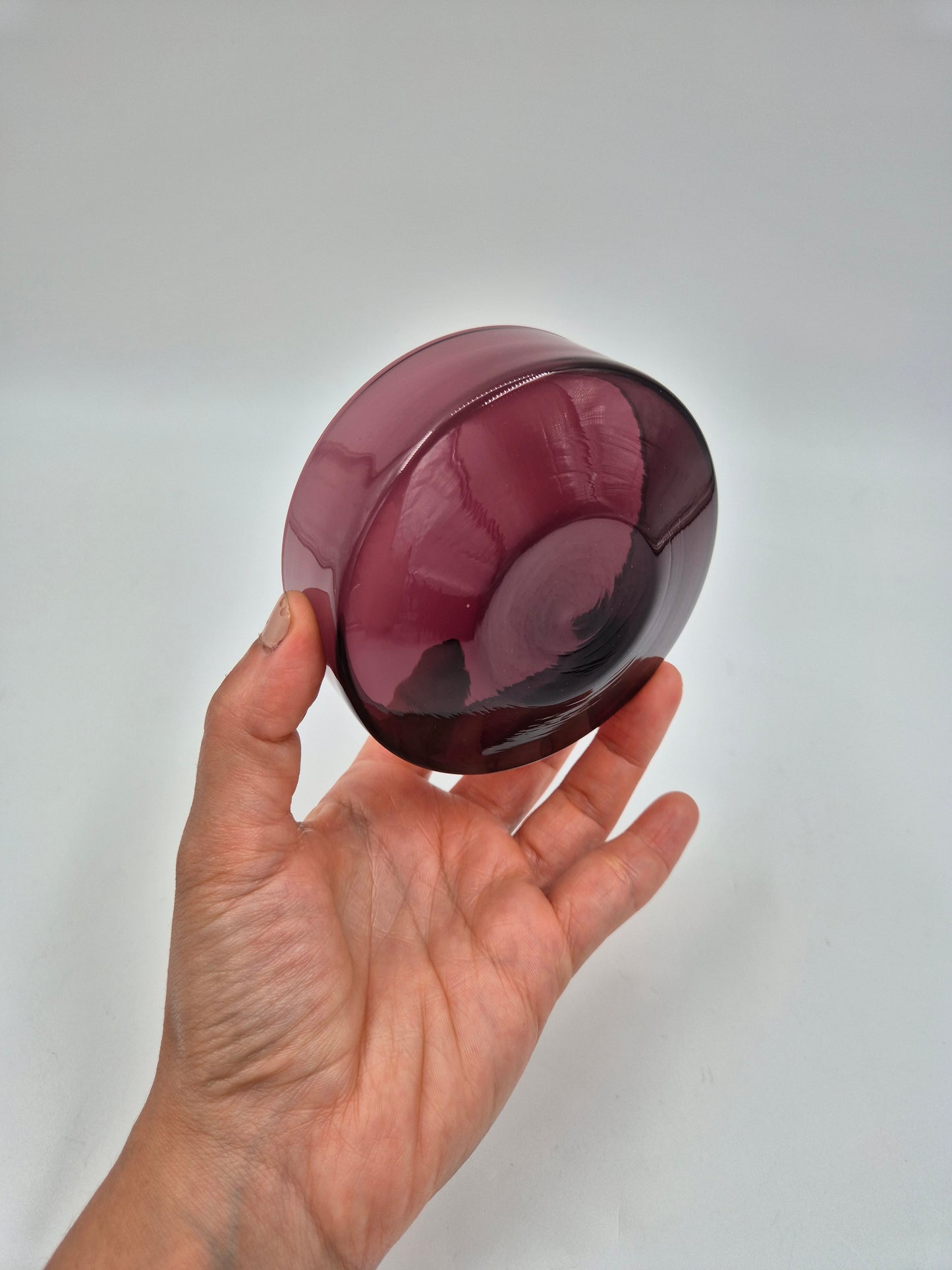 Iittala I-307 Dessert Bowls Set of 10 | Timo Sarpaneva Amethyst Purple Glass Bowls | Finnish Vintage Glass 1958–1970