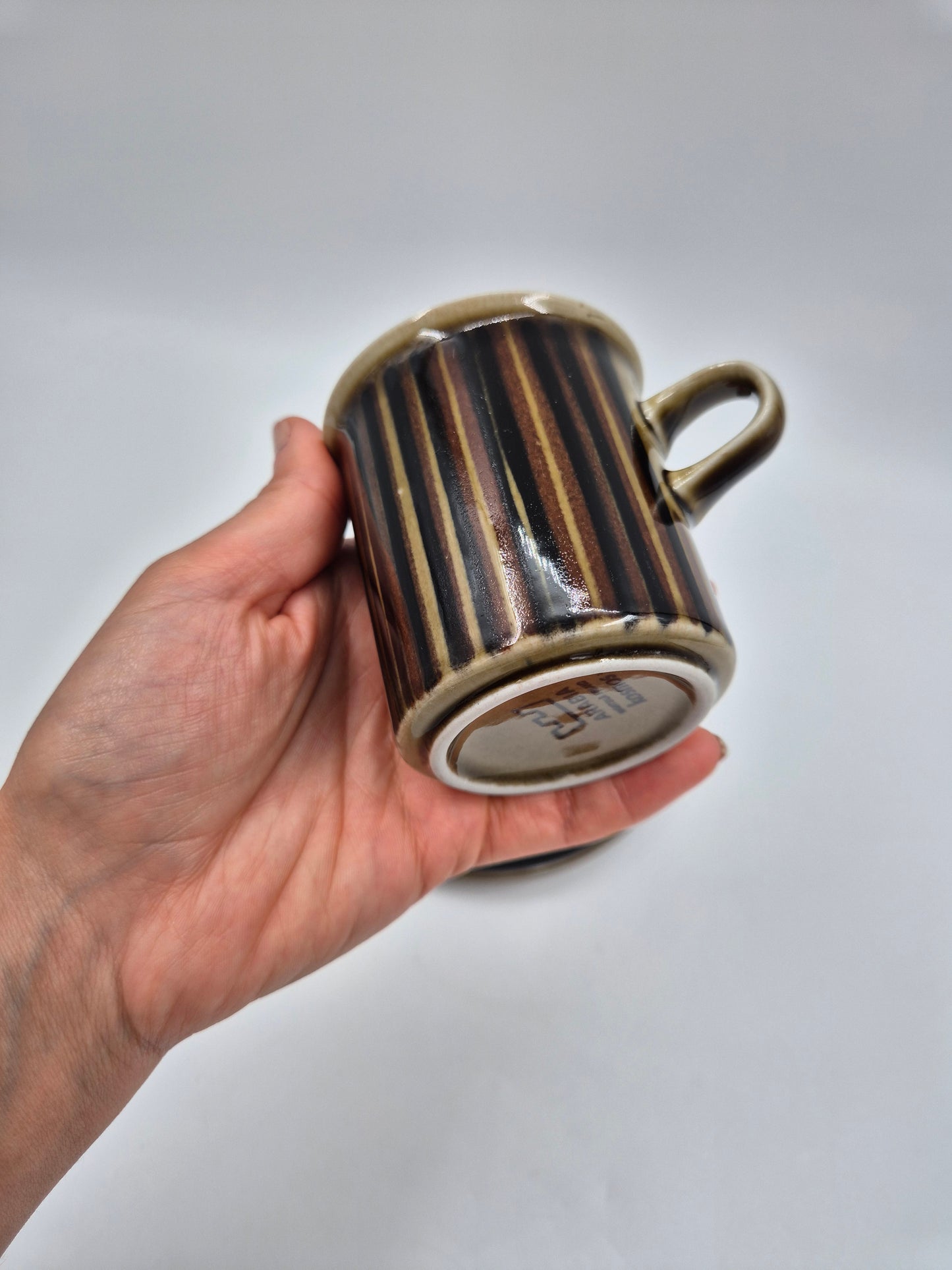 Arabia Kosmos Coffee Cup Set | Ulla Procopé & Gunvor Olin-Grönqvist | Finnish Vintage Stoneware