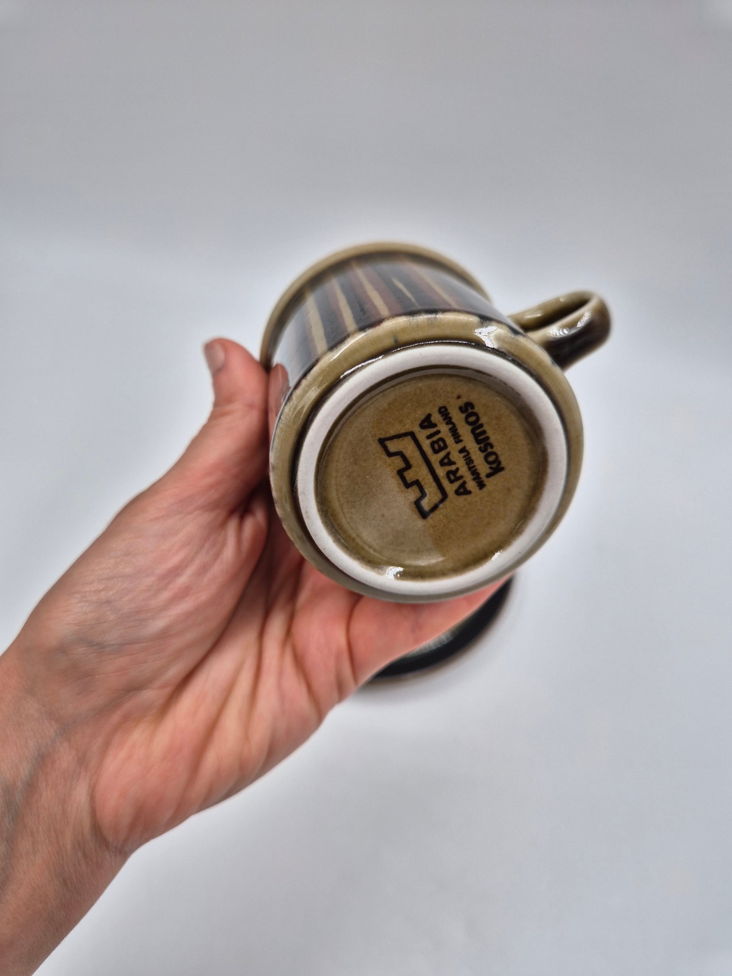 Arabia Kosmos Coffee Cup Set | Ulla Procopé & Gunvor Olin-Grönqvist | Finnish Vintage Stoneware