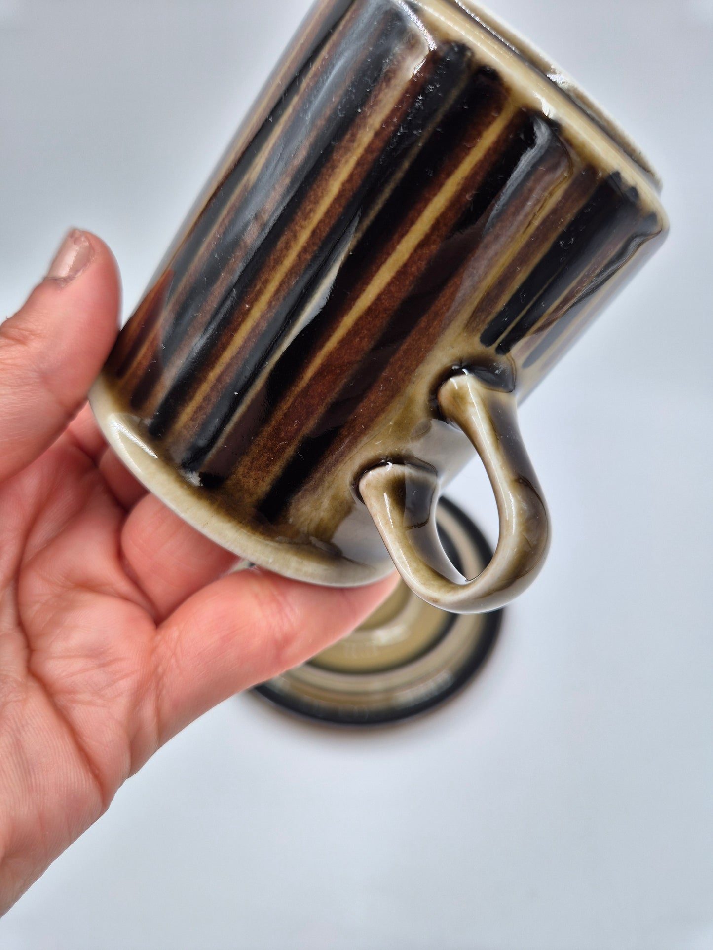Arabia Kosmos Coffee Cup Set | Ulla Procopé & Gunvor Olin-Grönqvist | Finnish Vintage Stoneware