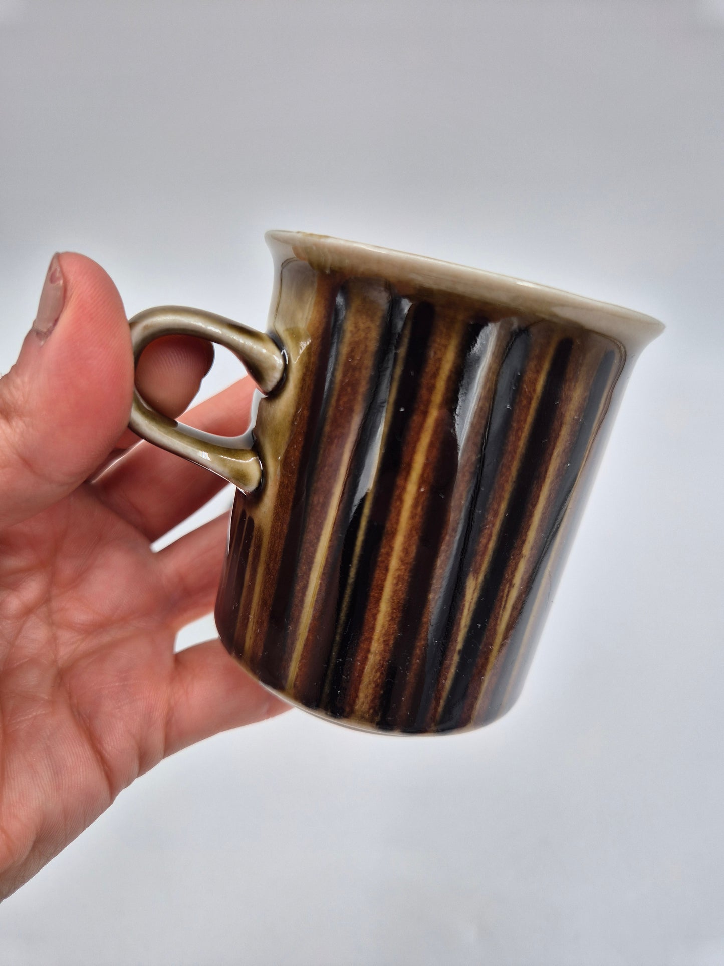 Arabia Kosmos Coffee Cup Set | Ulla Procopé & Gunvor Olin-Grönqvist | Finnish Vintage Stoneware