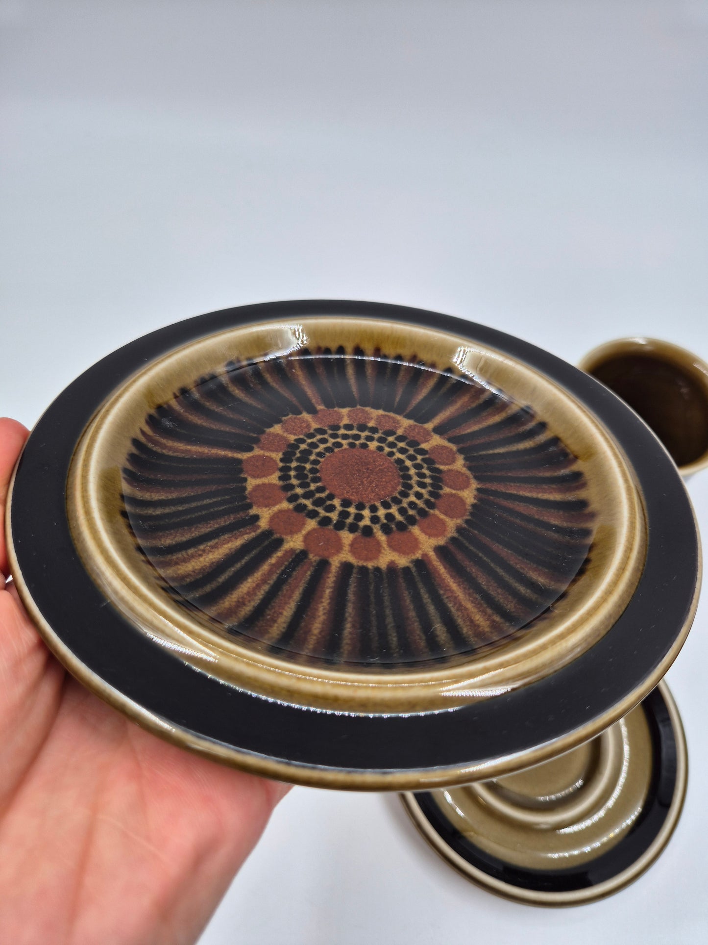 Arabia Kosmos Coffee Cup Set | Ulla Procopé & Gunvor Olin-Grönqvist | Finnish Vintage Stoneware