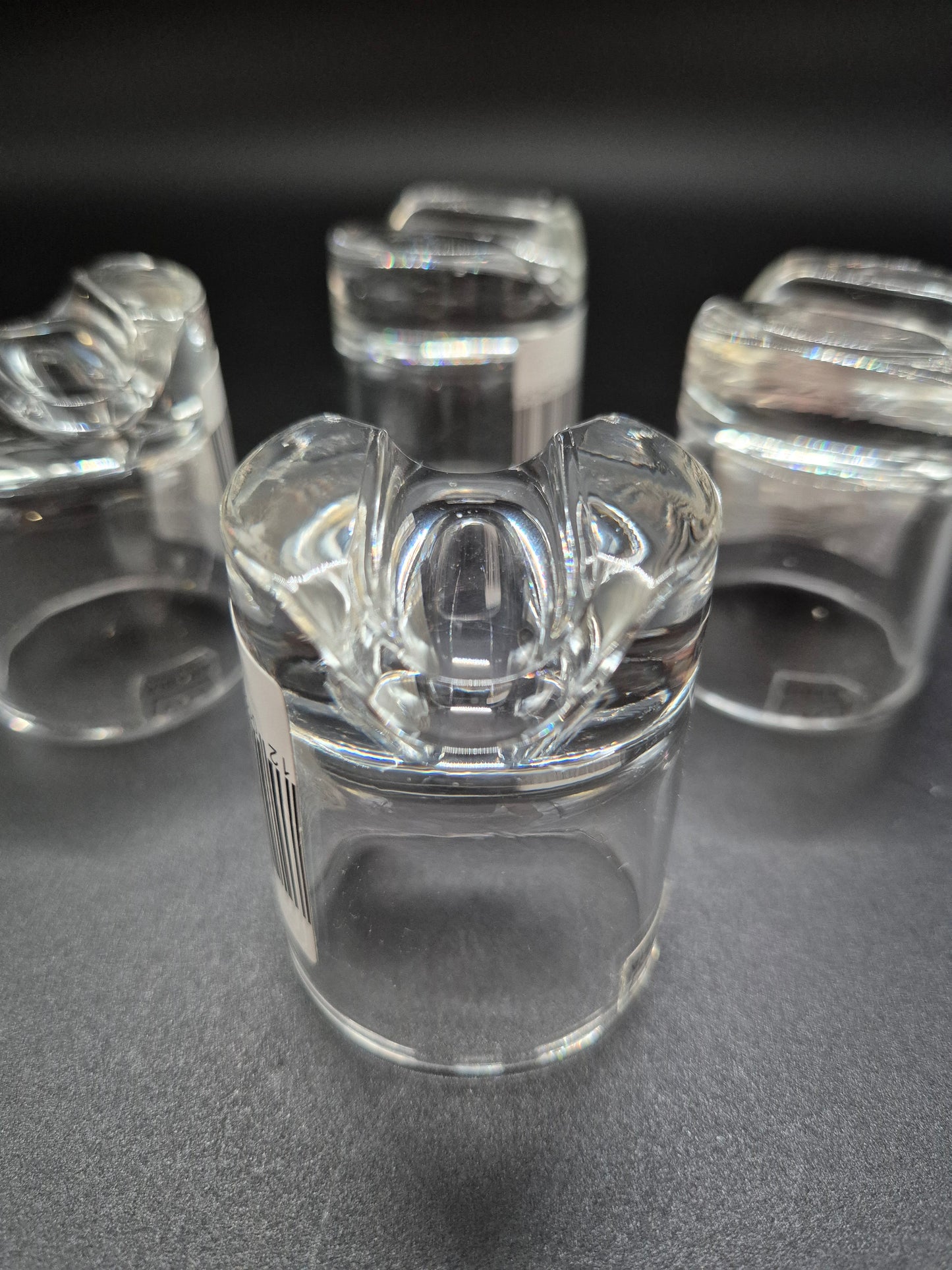 Set of 4 Arabia Sampo Schnapps Glasses Heikki Orvola, Finnish Vintage Glassware, 1960s