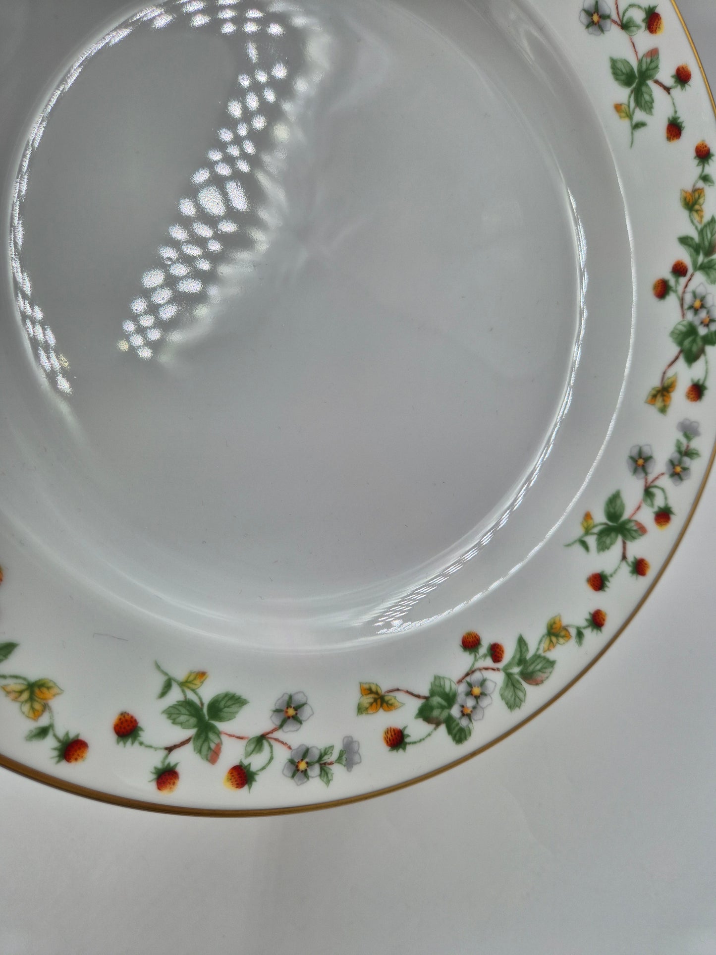 Set of 6 Christineholm Smultron Dinner Plates 24.5 cm | Vintage Swedish Ceramic