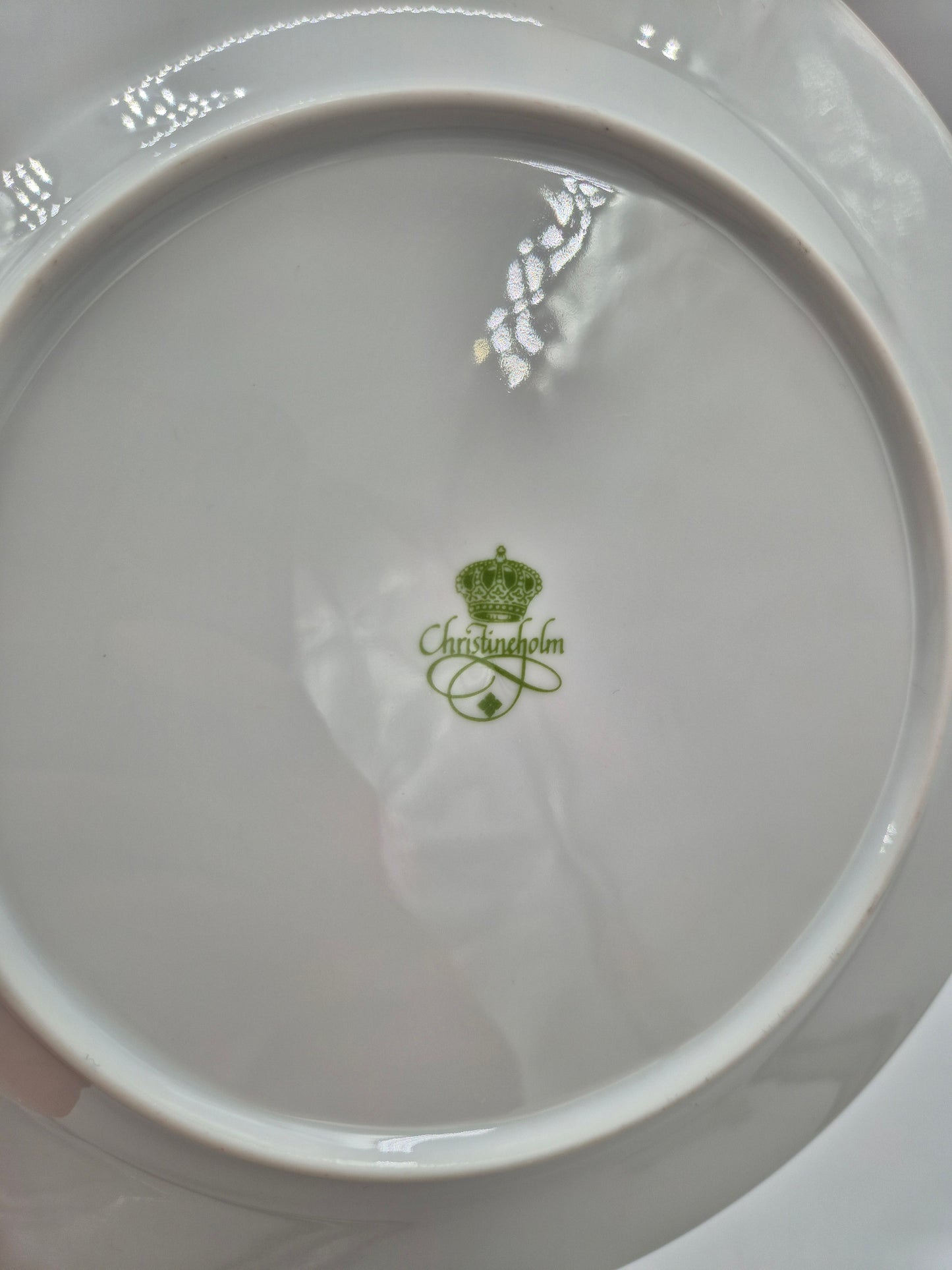 Set of 6 Christineholm Smultron Dinner Plates 24.5 cm | Vintage Swedish Ceramic