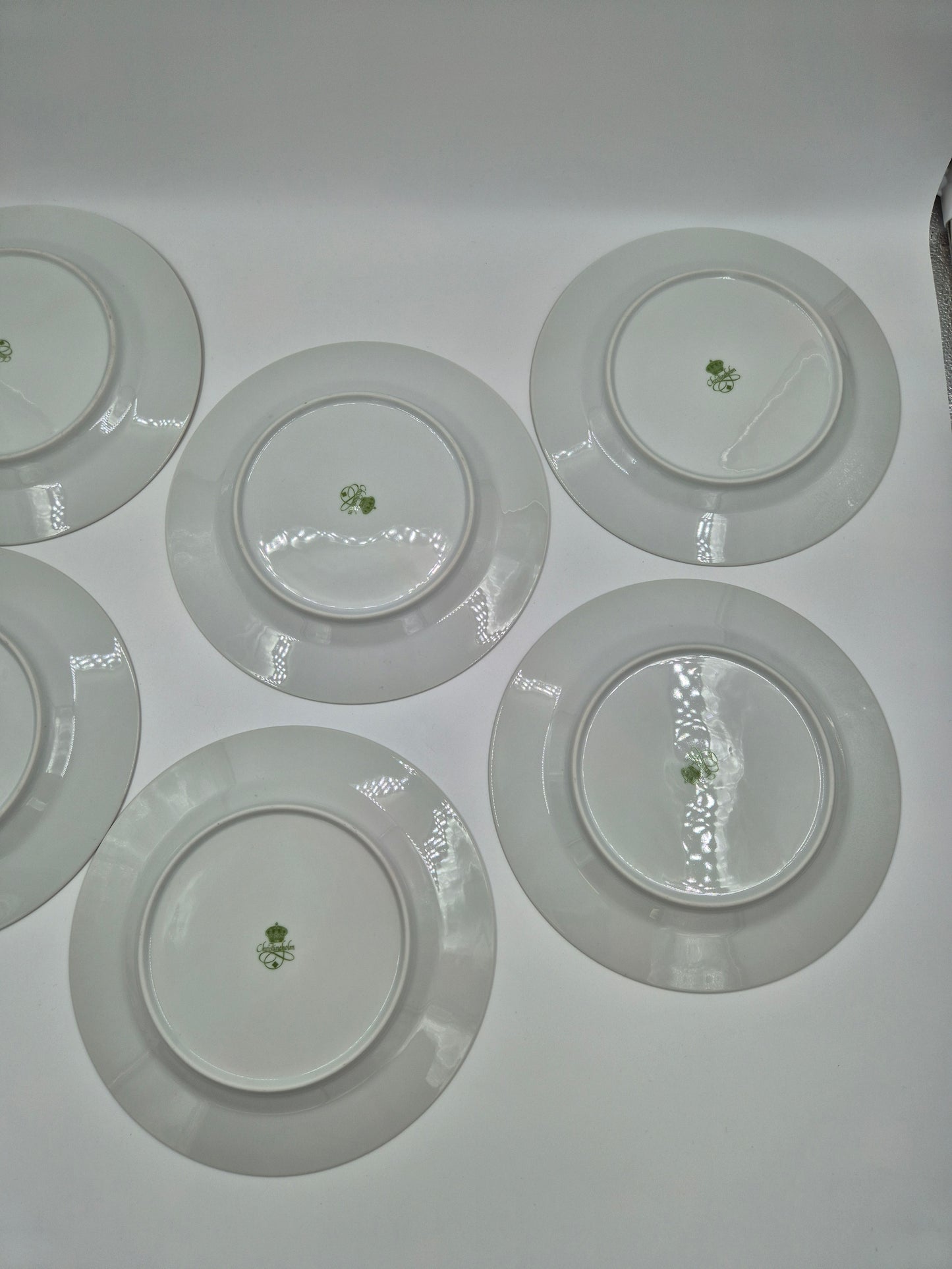Set of 6 Christineholm Smultron Dinner Plates 24.5 cm | Vintage Swedish Ceramic