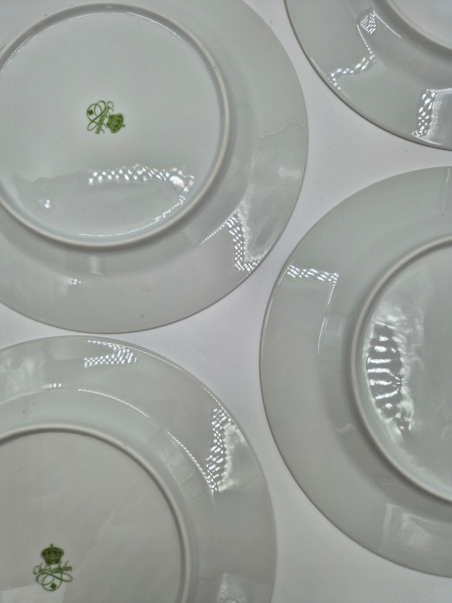 Set of 6 Christineholm Smultron Dinner Plates 24.5 cm | Vintage Swedish Ceramic
