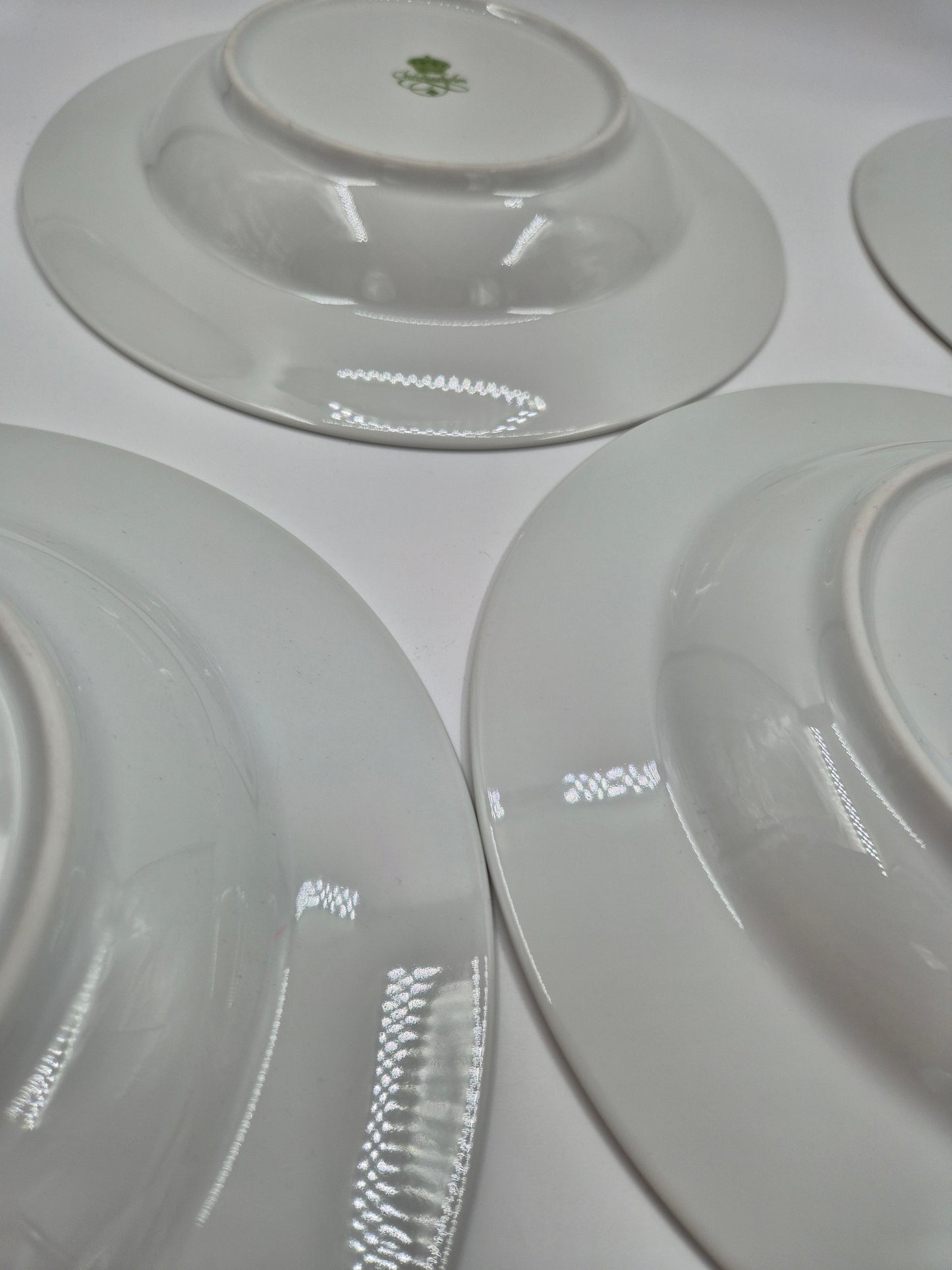 Set of 6 Christineholm Smultron Soup Plates 23 cm | Wild Strawberry Pattern | Scandinavian Tableware
