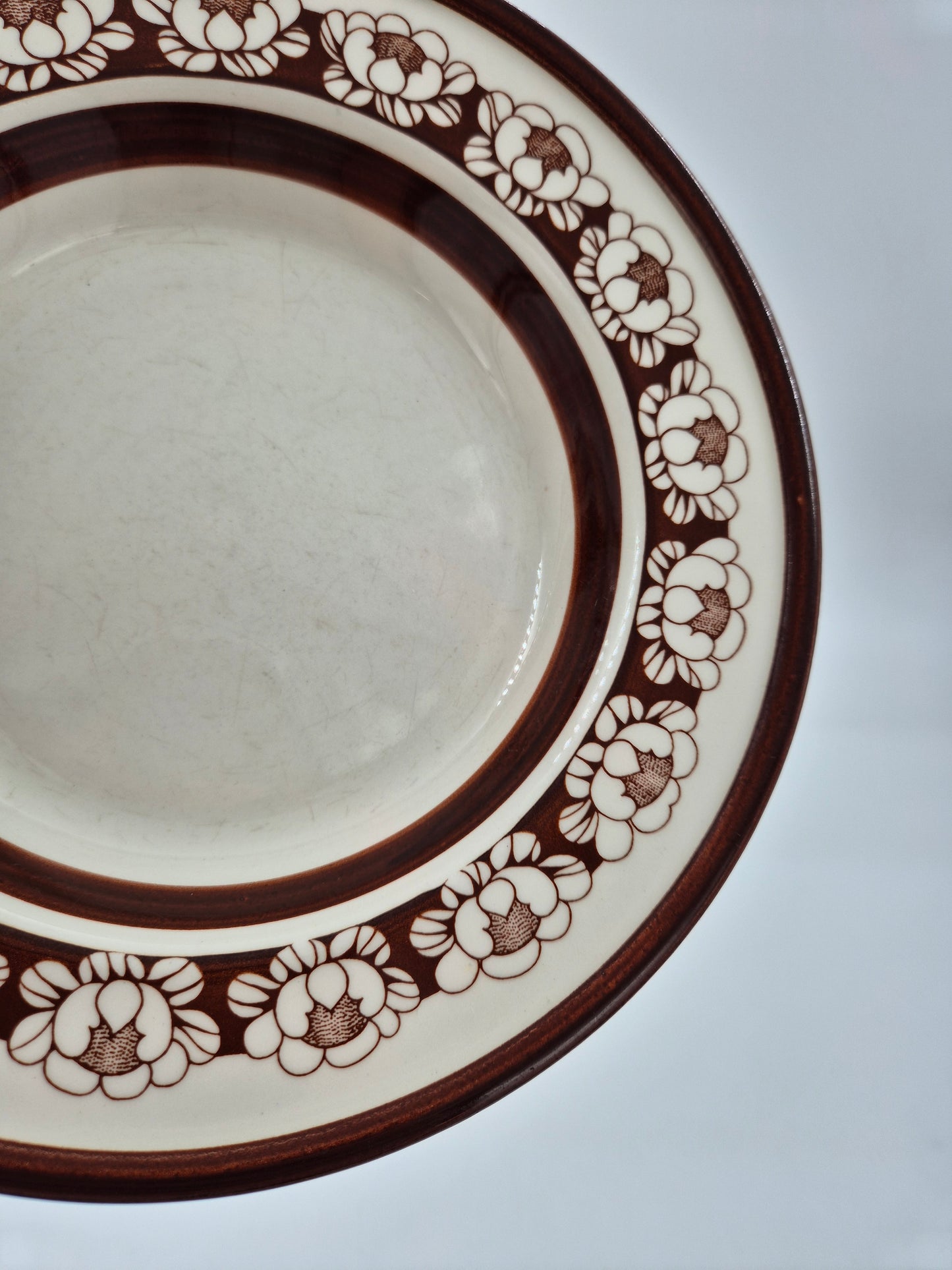Set of 6 Arabia Katrilli Deep Plates by Esteri Tomula – Vintage Finnish Soup Bowls 23 cm