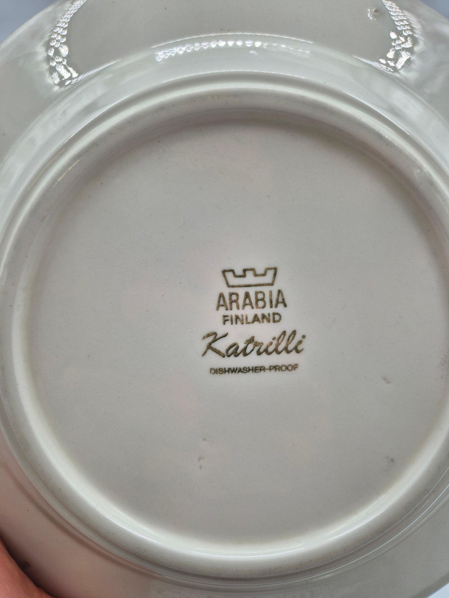 Set of 6 Arabia Katrilli Deep Plates by Esteri Tomula – Vintage Finnish Soup Bowls 23 cm