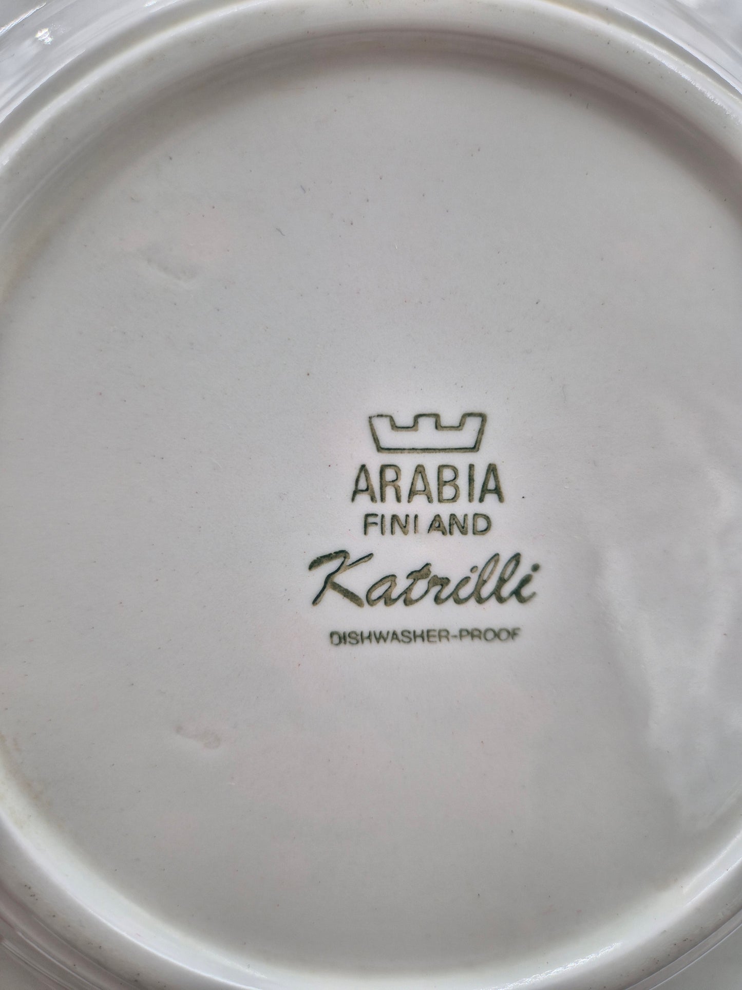 Set of 6 Arabia Katrilli Deep Plates by Esteri Tomula – Vintage Finnish Soup Bowls 23 cm