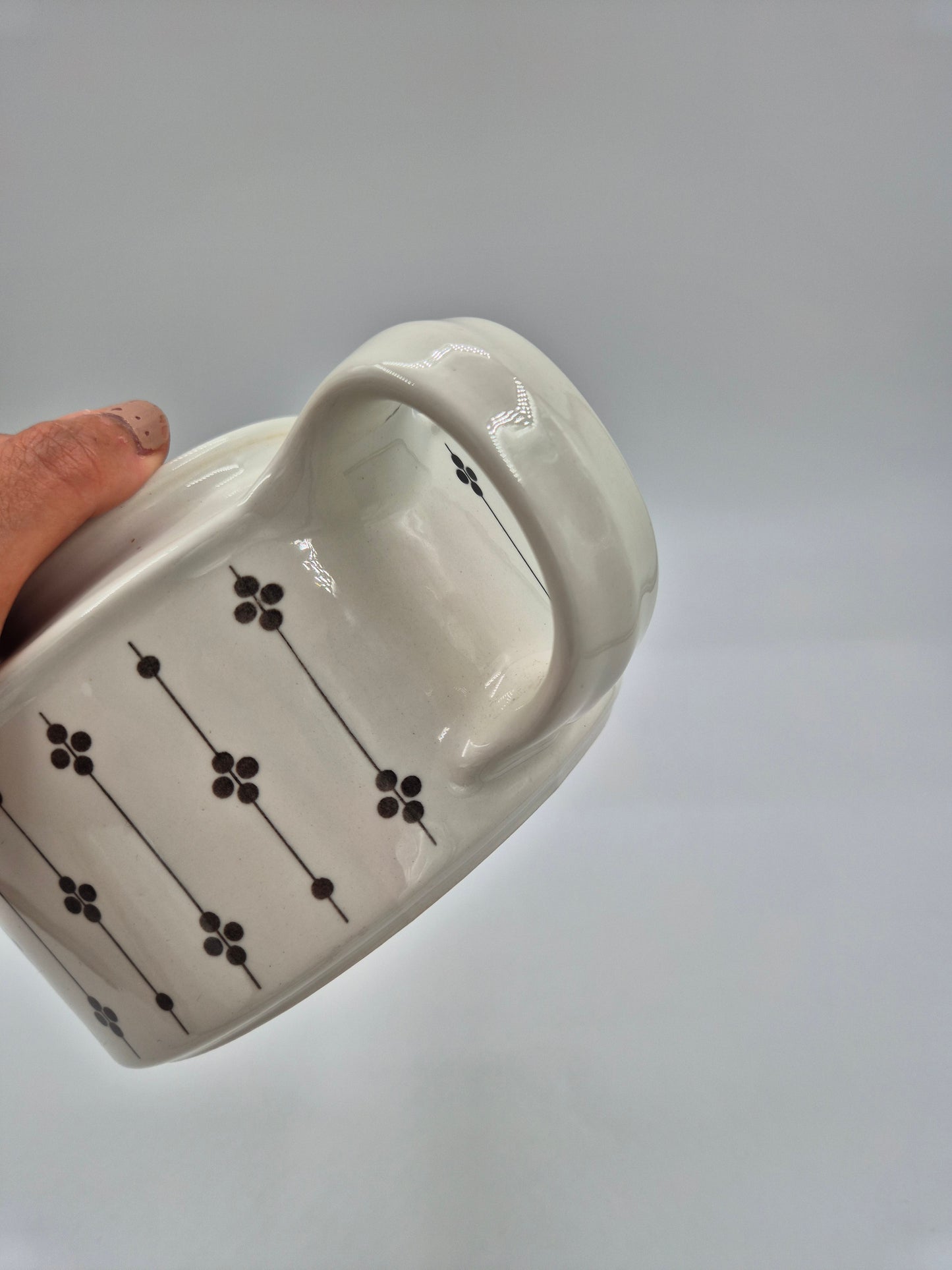 Vintage Arabia Kartano Teapot by Esteri Tomula | Finnish Mid Century Modern Tea Pot | 1970s Arabia Finland Stoneware Teapot