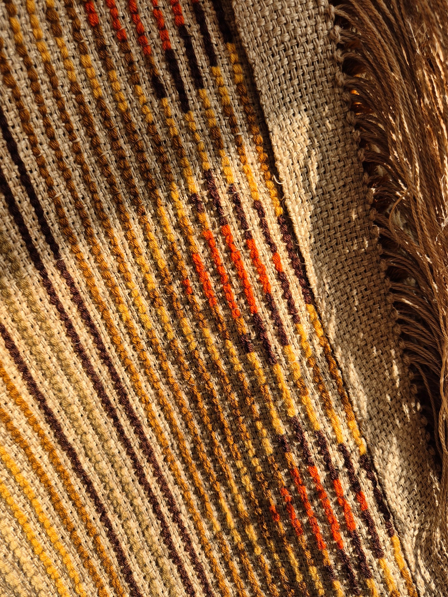 Vintage Finnish Ryijy "Pirtin Ikkuna" Wall Hanging – Handwoven Wool Textile Art – Scandinavian Tapestry Rug