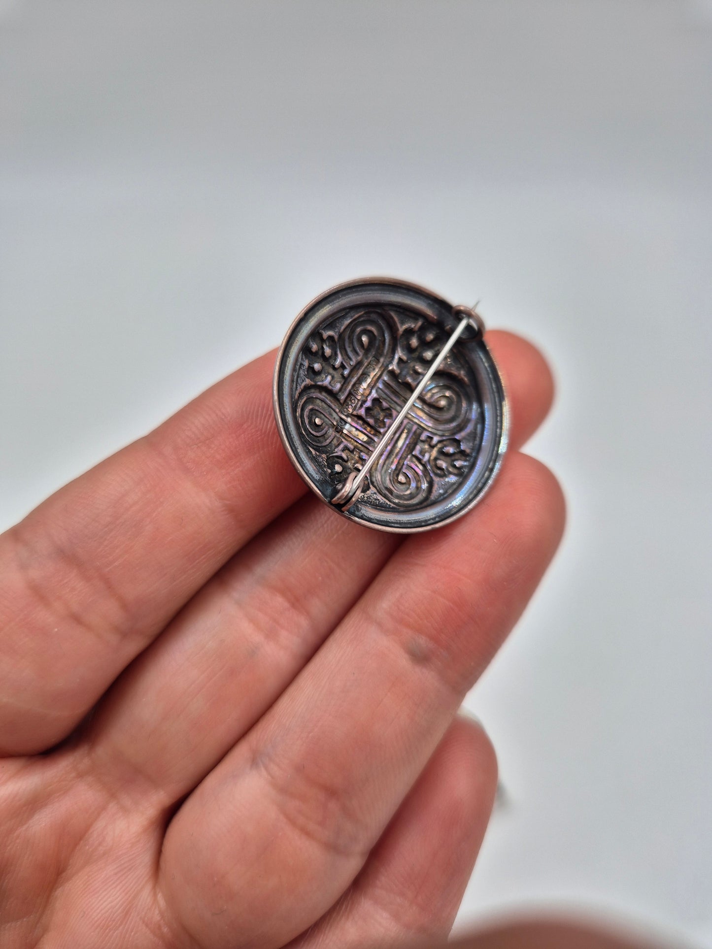 Kalevala Koru Hannunvaakuna Sterling Silver Brooch – Vintage Finnish 925 Silver Pin with Original Box