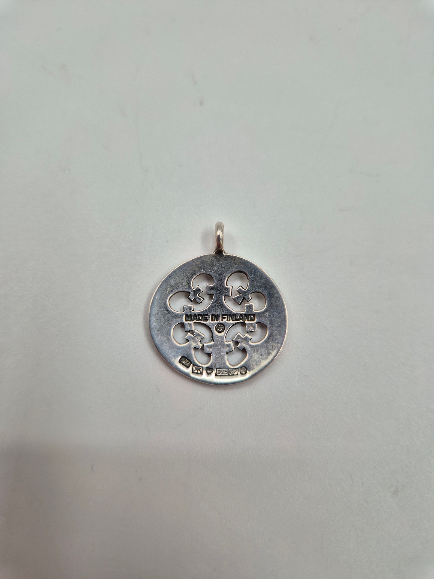 Kalevala Koru Pendant 1574 in Sterling Silver 925 | Vintage Finnish Jewelry