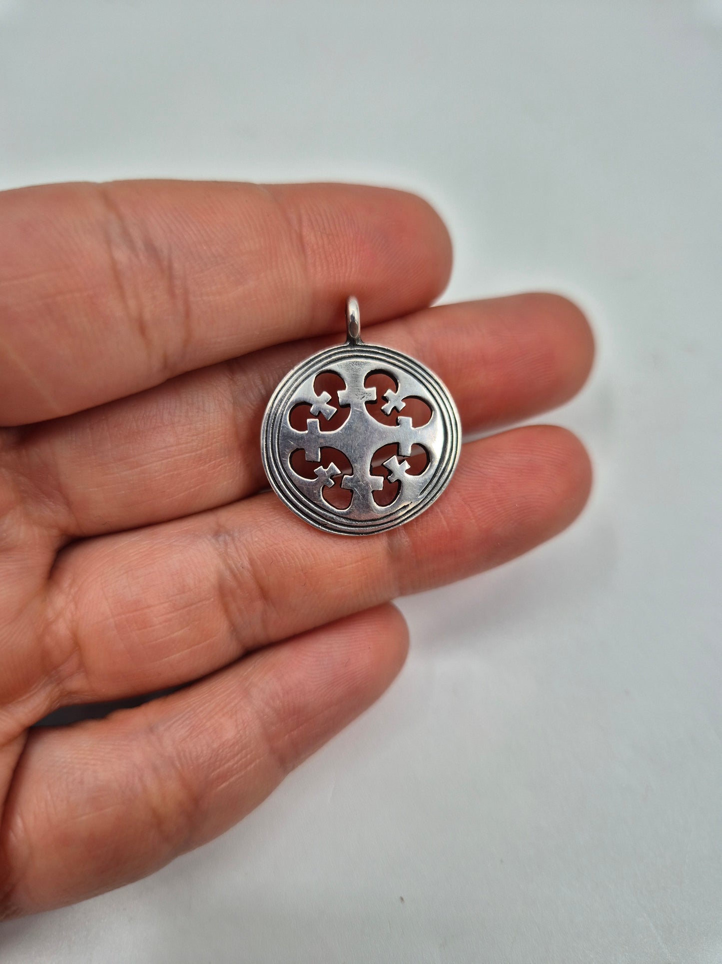 Kalevala Koru Pendant 1574 in Sterling Silver 925 | Vintage Finnish Jewelry