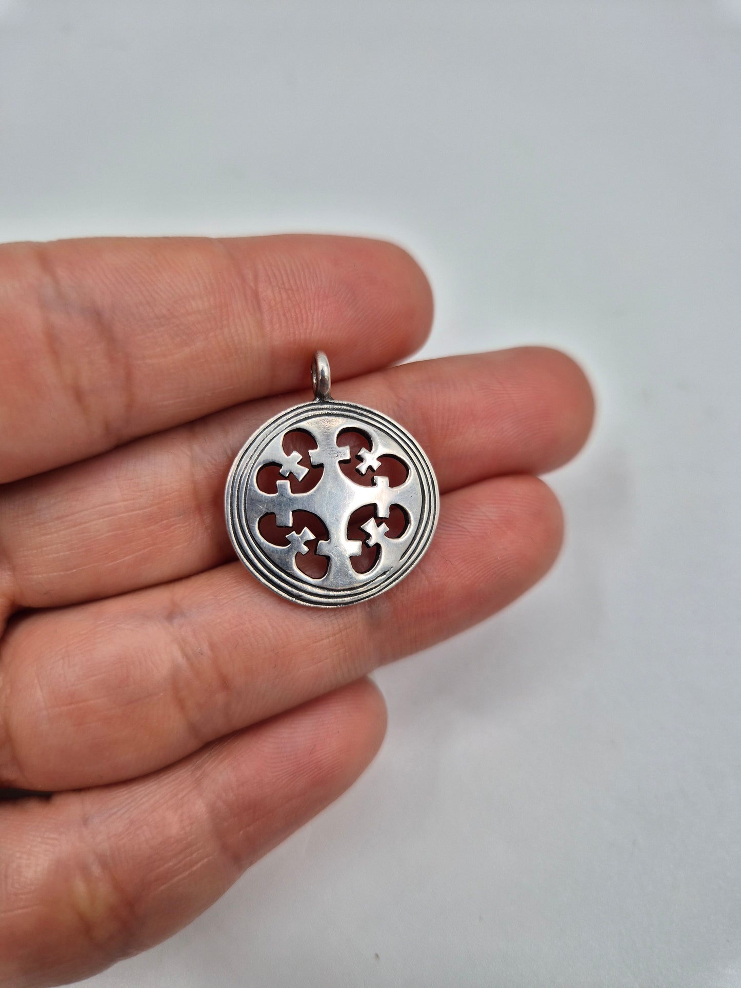Kalevala Koru Pendant 1574 in Sterling Silver 925 | Vintage Finnish Jewelry