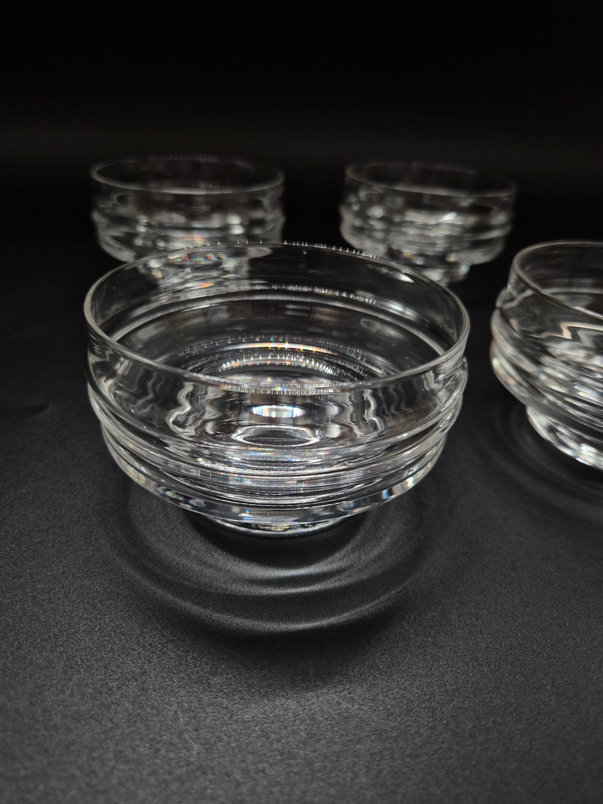Set of 4 Iittala Pisararengas Dessert Bowls, Timo Sarpaneva