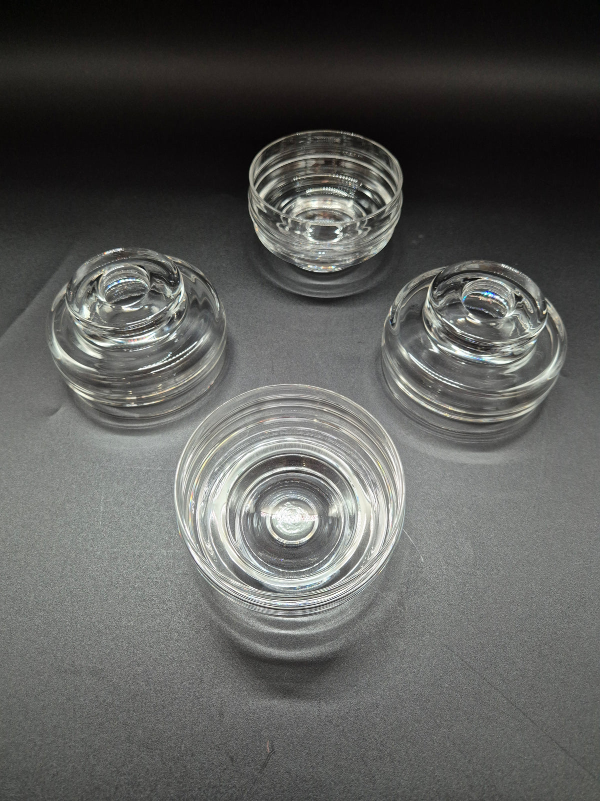 Set of 4 Iittala Pisararengas Dessert Bowls, Timo Sarpaneva