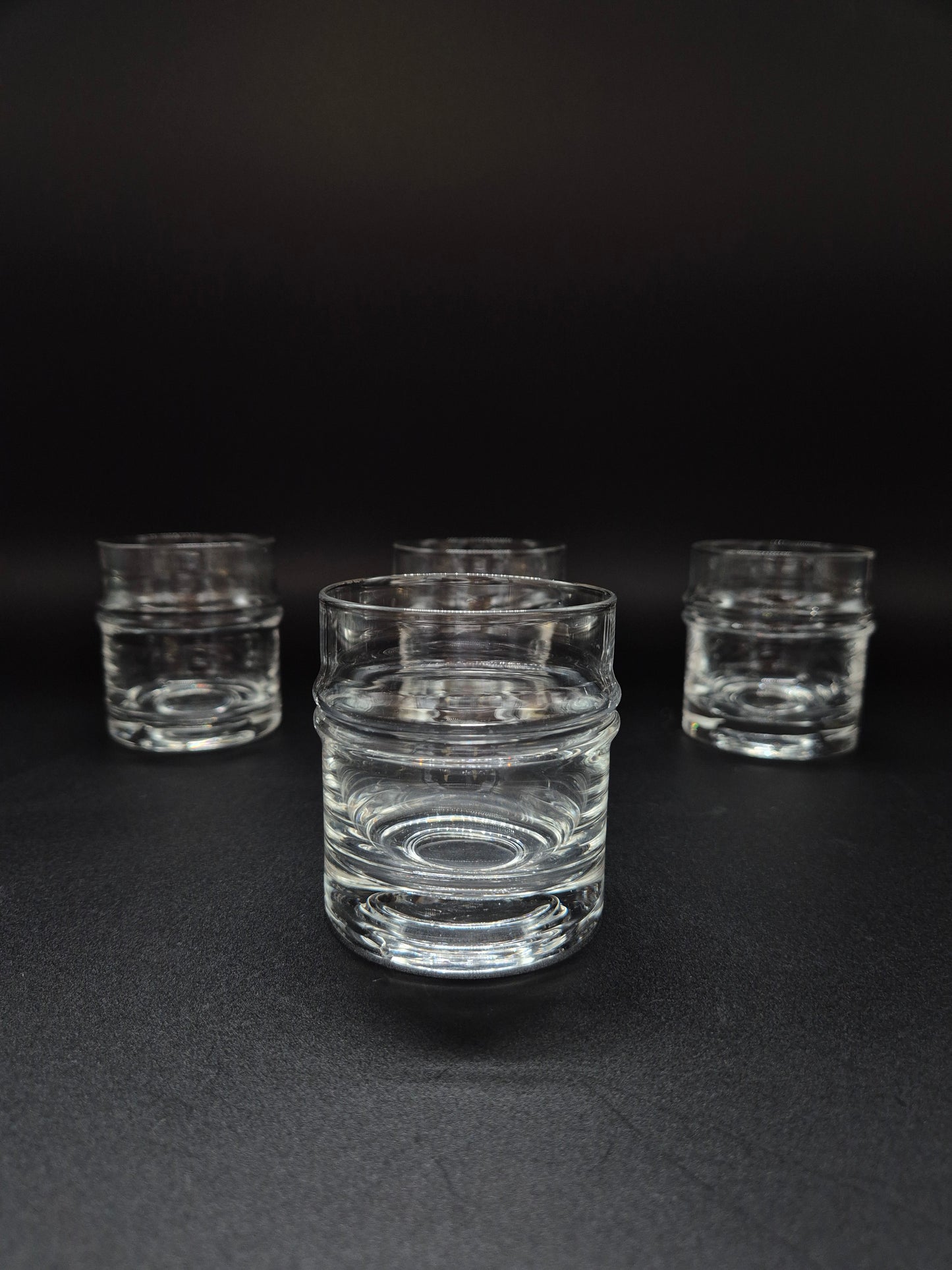 Iittala Set of 4 Pisararengas Glasses, Timo Sarpaneva, Finnish Vintage Glassware