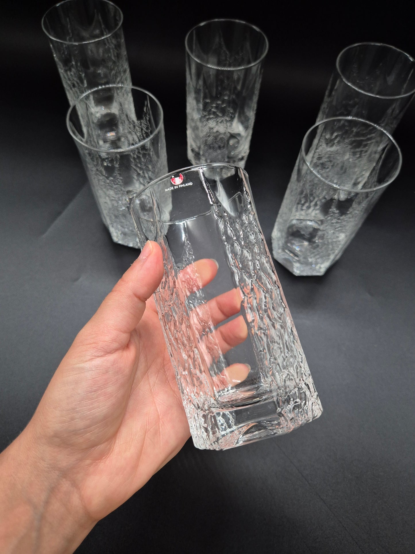 Set of 6 Iittala Kalinka Beer Glasses