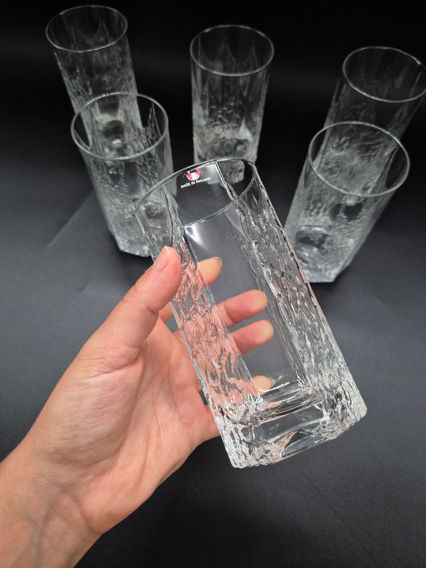 Set of 6 Iittala Kalinka Beer Glasses