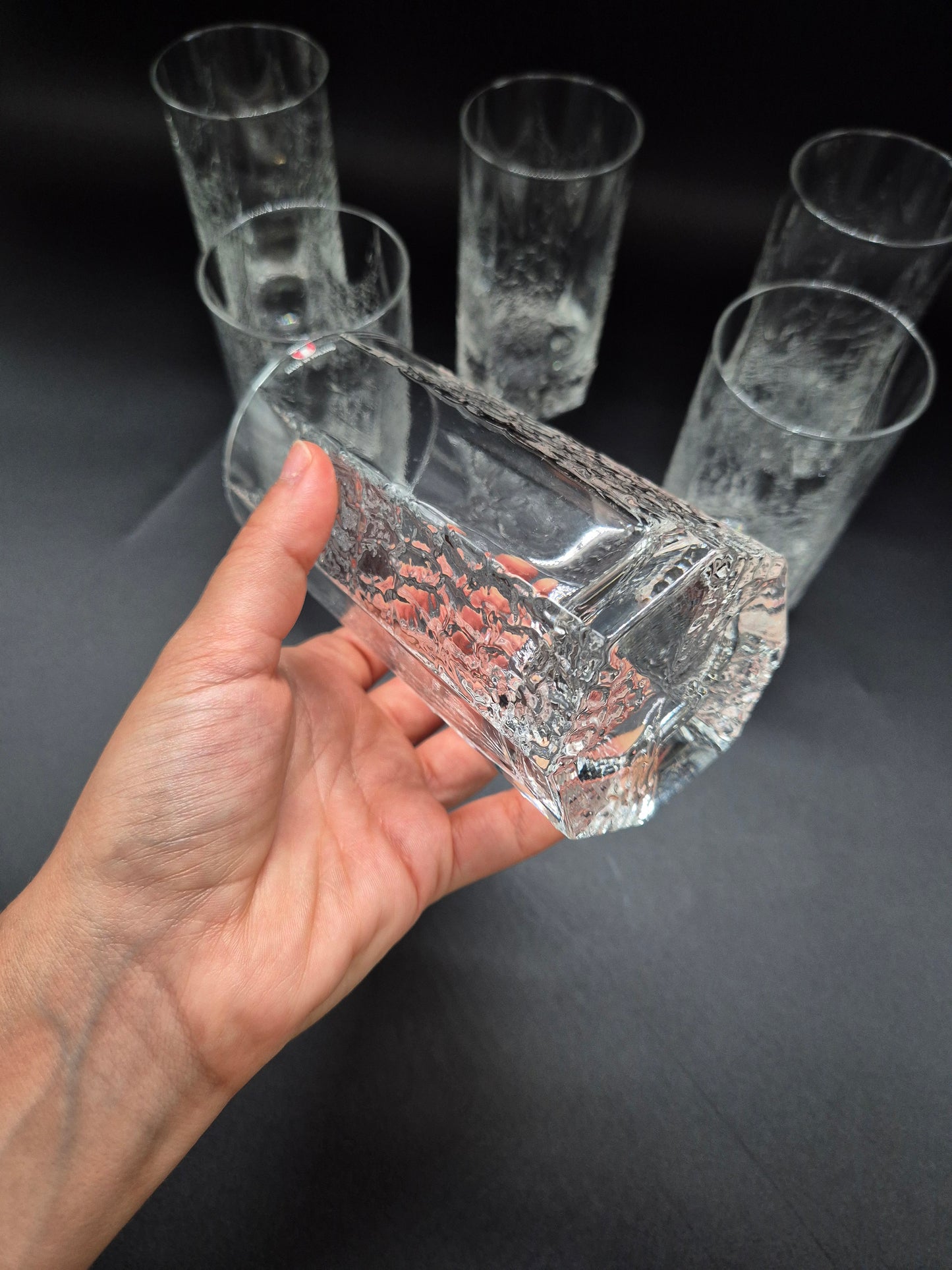 Set of 6 Iittala Kalinka Beer Glasses