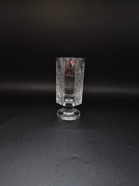 Vintage Iittala Kalinka Footed Beer Glass 30 cl | Timo Sarpaneva | Finnish Art Glass | Mid-Century Scandinavian Glassware