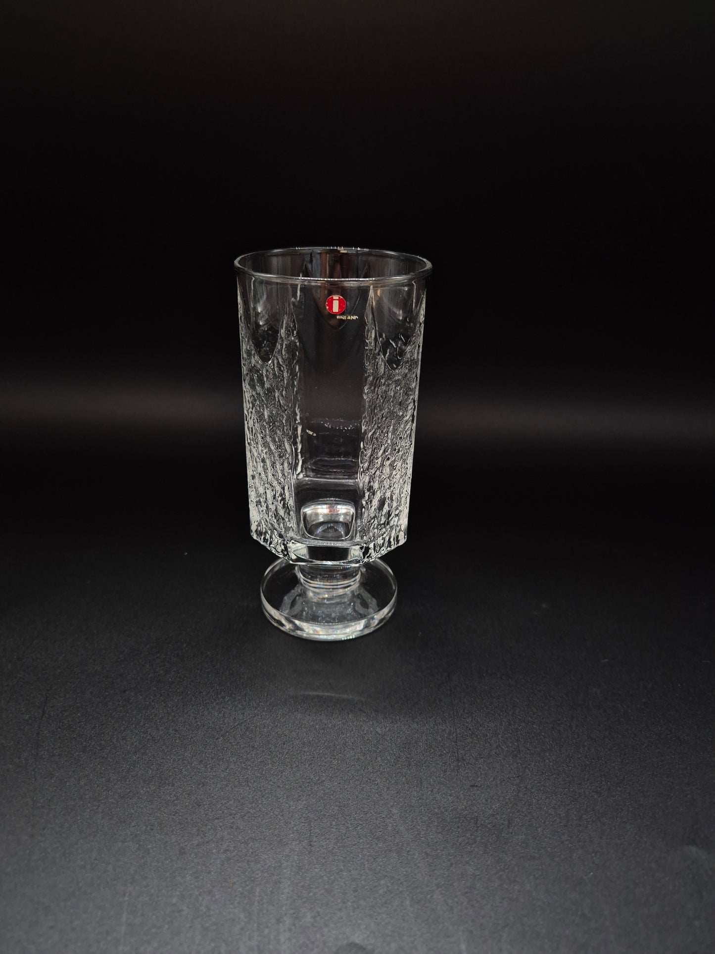 Vintage Iittala Kalinka Footed Beer Glass 30 cl | Timo Sarpaneva | Finnish Art Glass | Mid-Century Scandinavian Glassware