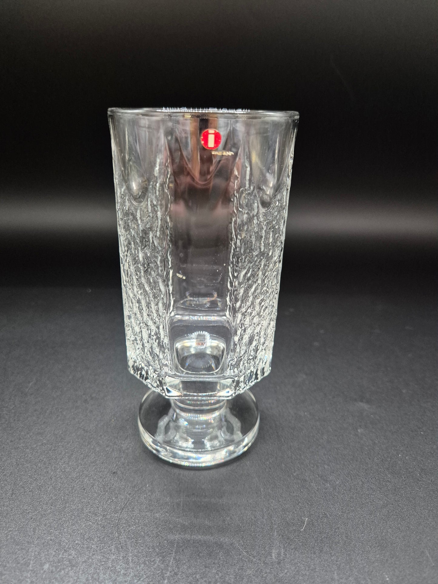 Vintage Iittala Kalinka Footed Beer Glass 30 cl | Timo Sarpaneva | Finnish Art Glass | Mid-Century Scandinavian Glassware