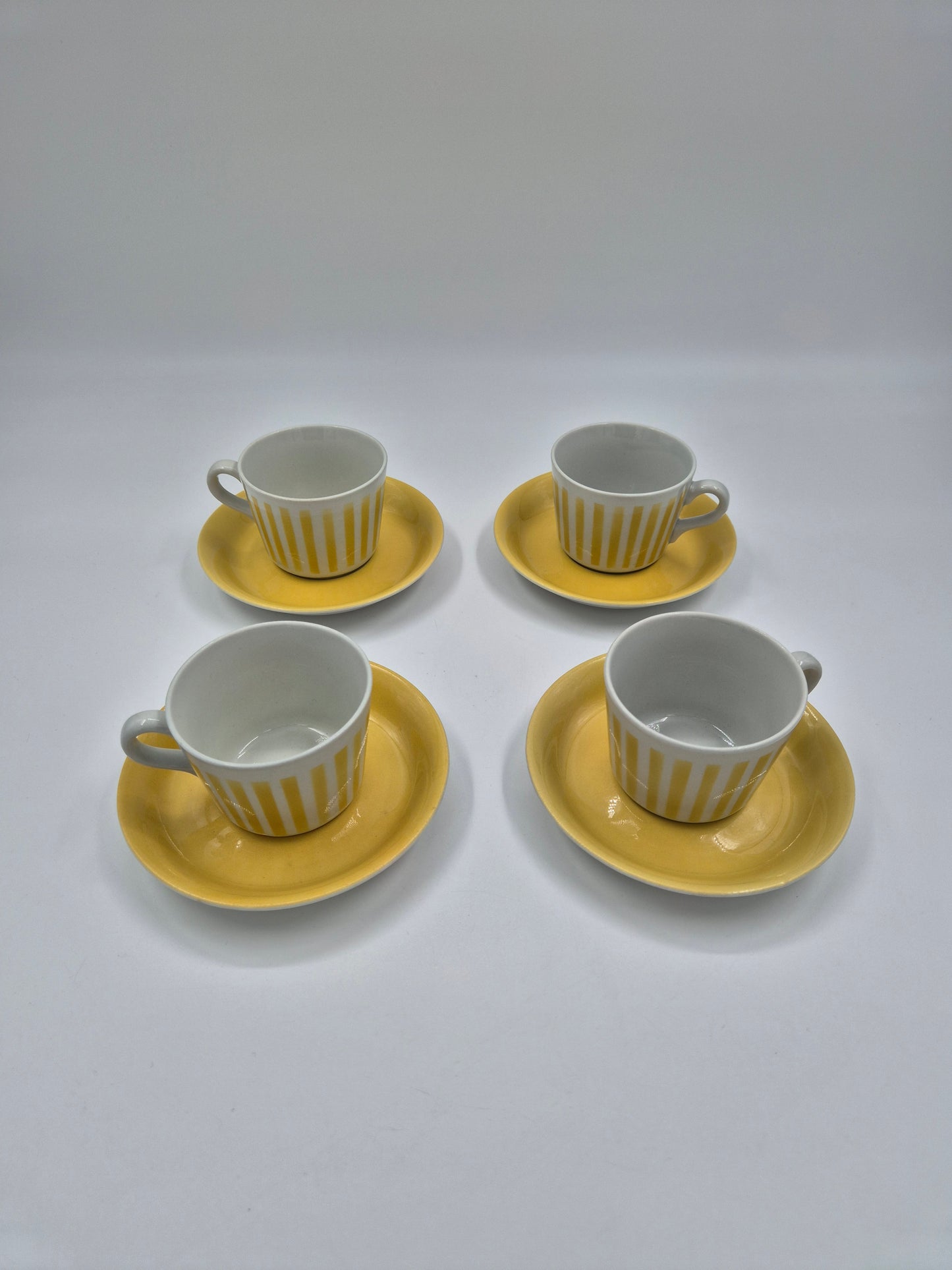 Arabia Aitta Yellow Coffee Cup & Saucer | Vintage Finnish Ceramic Coffee Set | Mid Century Scandinavian Tableware | Made in Finland
