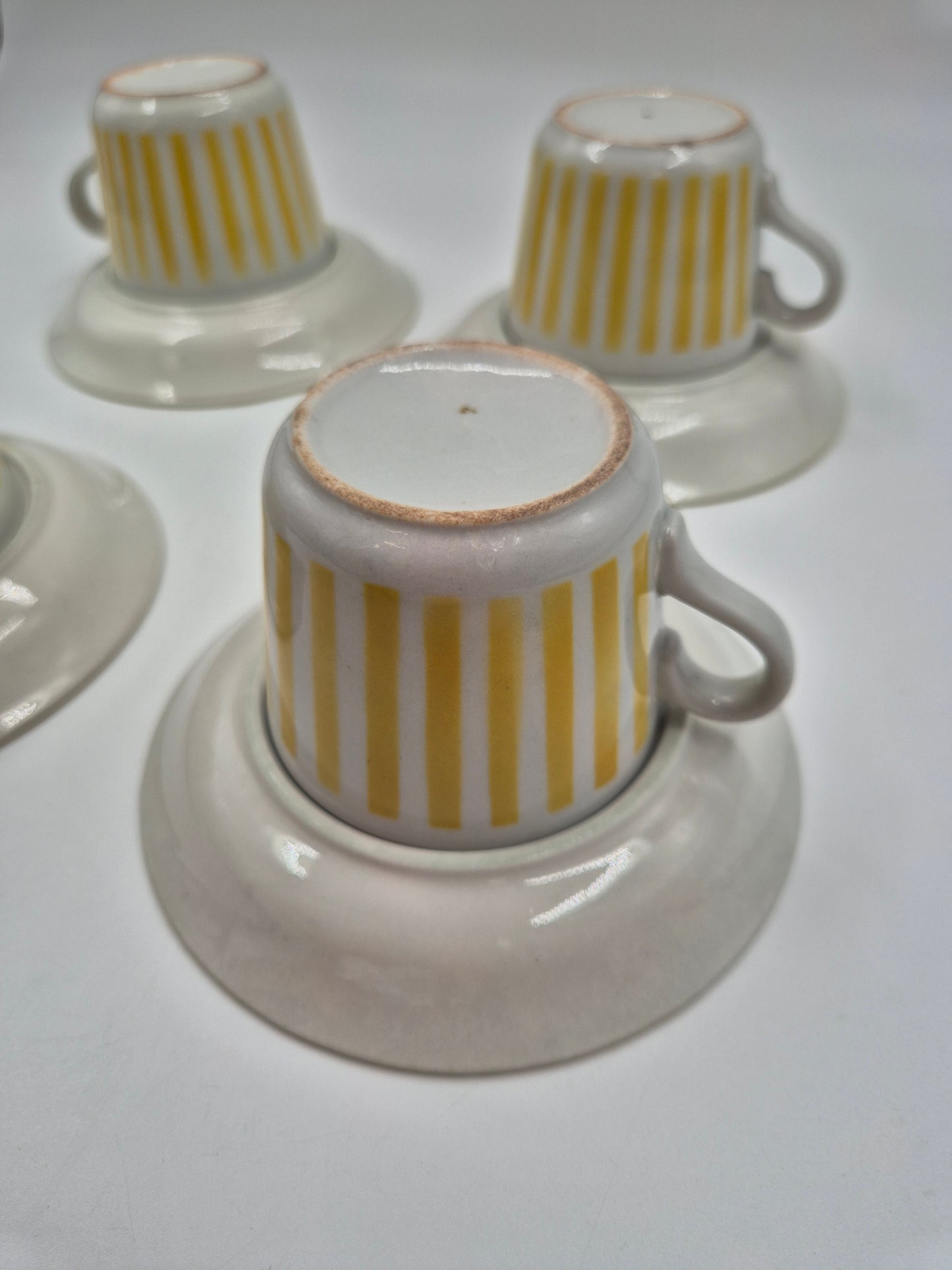 Arabia Aitta Yellow Coffee Cup & Saucer | Vintage Finnish Ceramic Coffee Set | Mid Century Scandinavian Tableware | Made in Finland