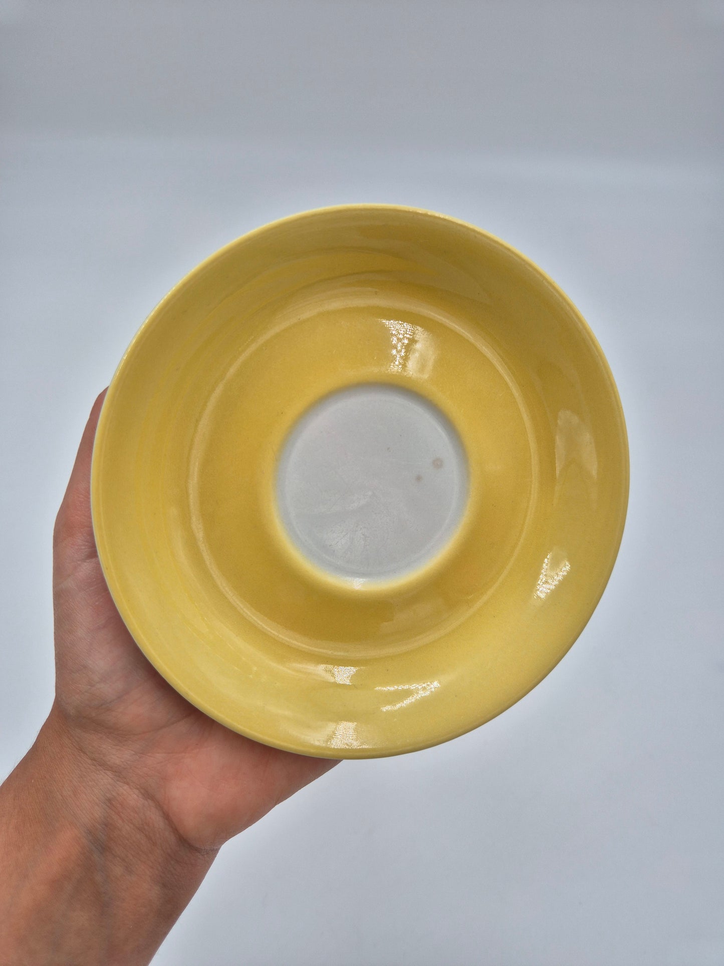Arabia Aitta Yellow Coffee Cup & Saucer | Vintage Finnish Ceramic Coffee Set | Mid Century Scandinavian Tableware | Made in Finland