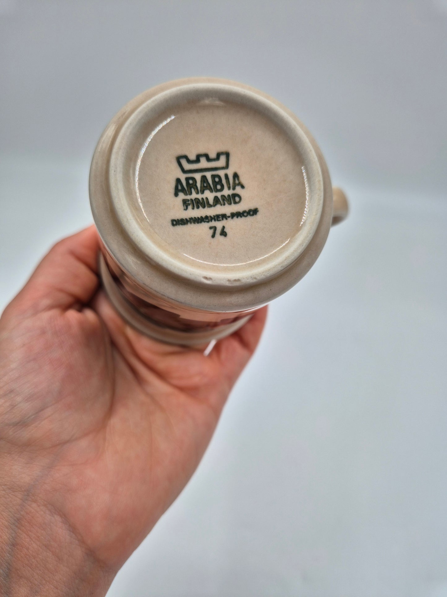 Set of 5 Arabia Ruija Coffee Trios | Vintage Finnish Coffee Cups Saucers & Plates | Raija Uosikkinen | Scandinavian Stoneware