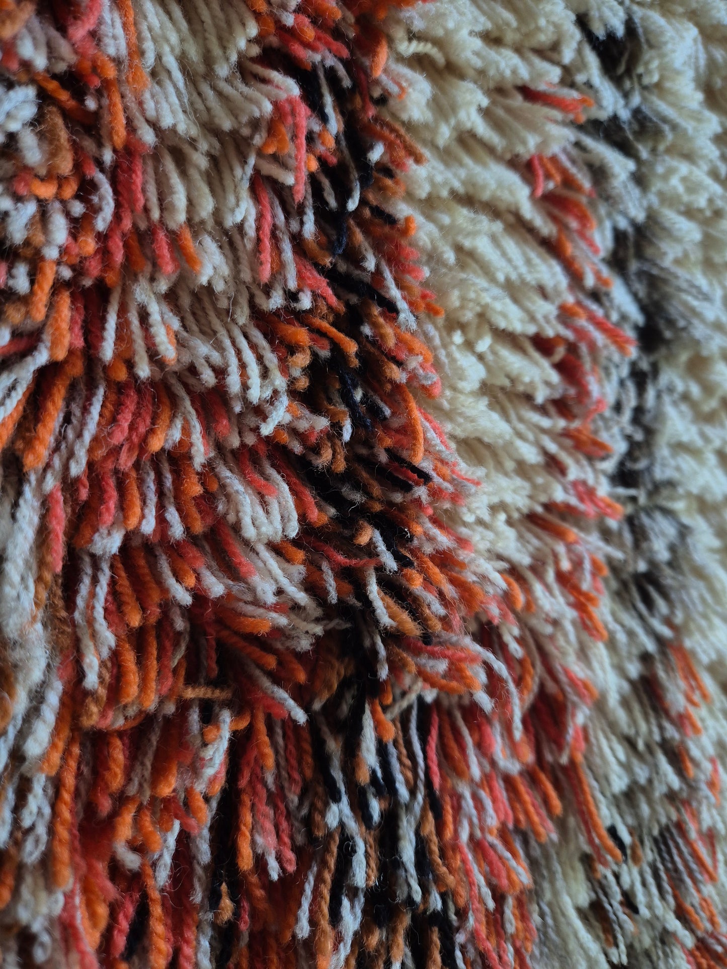 Vintage Leena-Kaisa Halme "Jääpuikkoja" Ryijy Wall Hanging Rug 120x165 cm Finnish Mid Century Textile Art