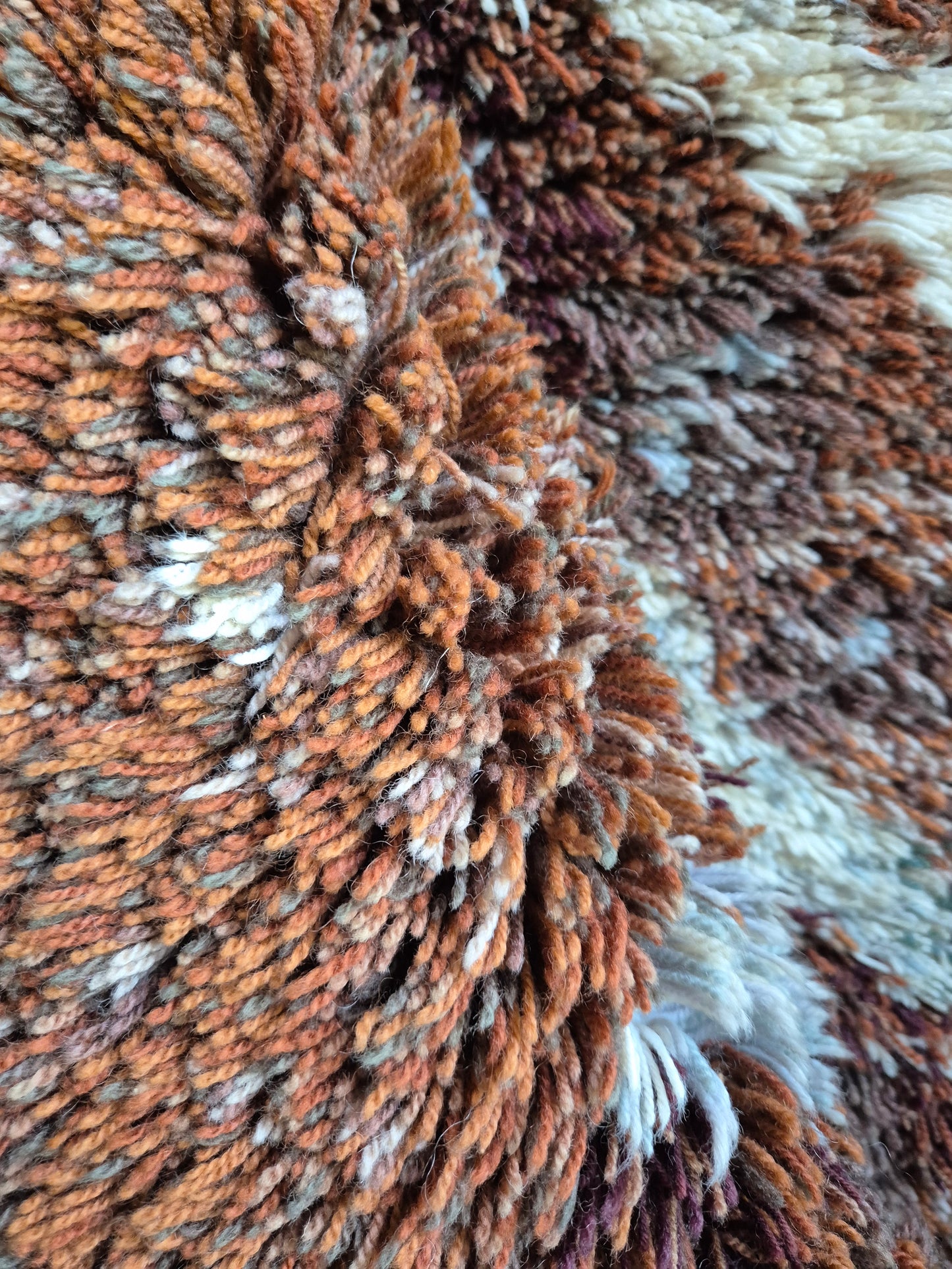 Leena-Kaisa Halme "Joukahainen" Finnish Ryijy Wall Hanging 80x200 cm – Vintage Handwoven Wool Textile Art