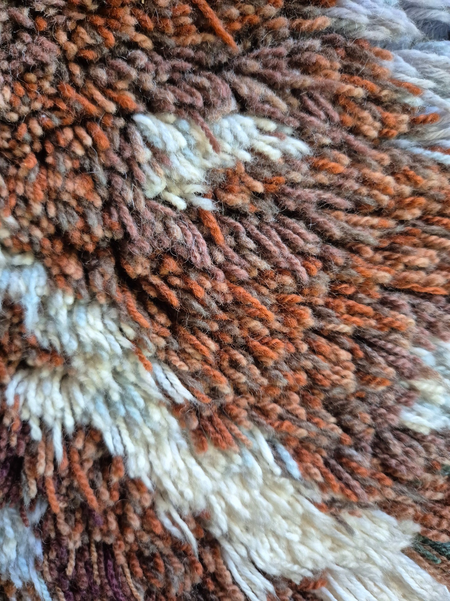 Leena-Kaisa Halme "Joukahainen" Finnish Ryijy Wall Hanging 80x200 cm – Vintage Handwoven Wool Textile Art