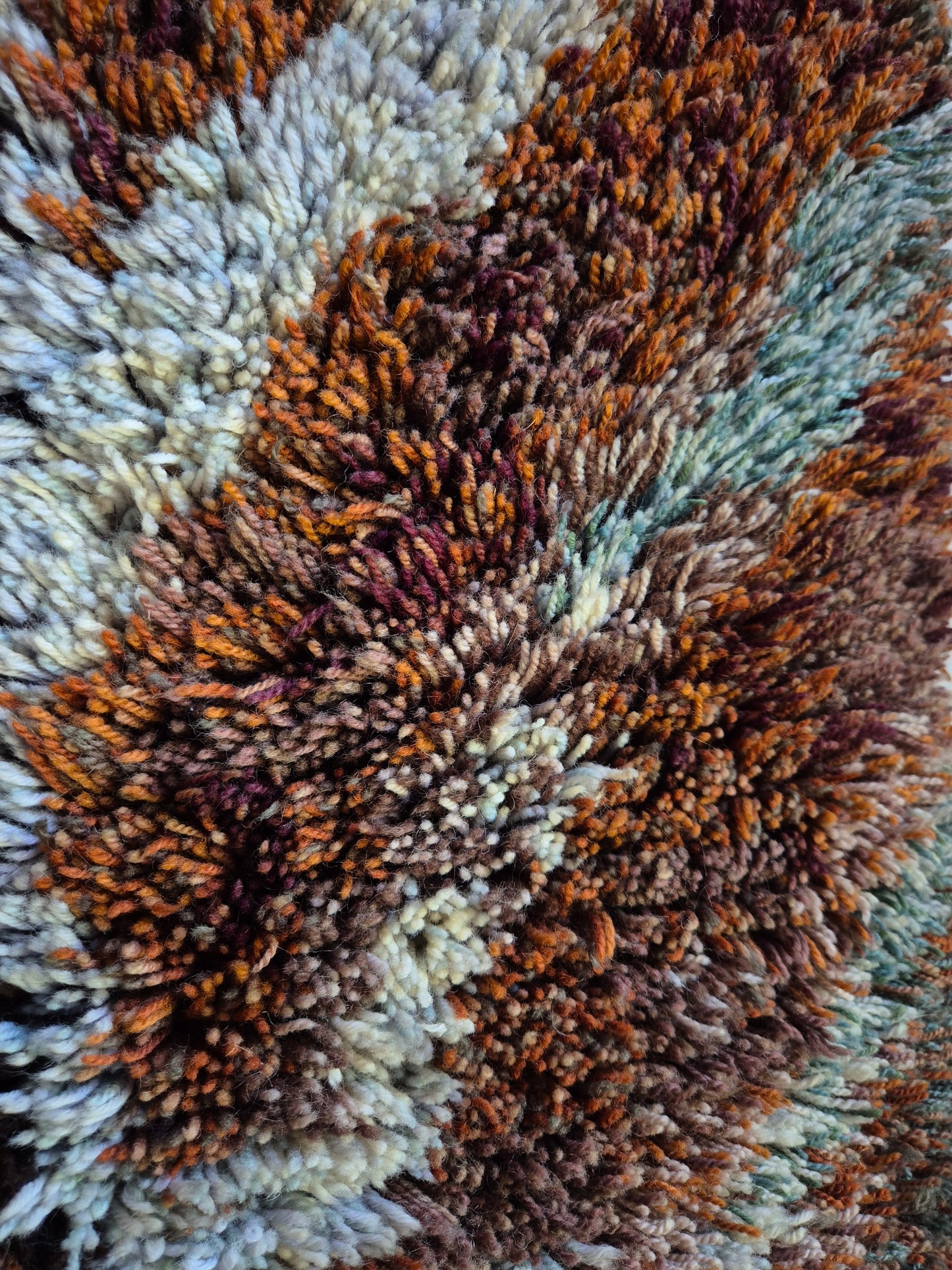 Leena-Kaisa Halme "Joukahainen" Finnish Ryijy Wall Hanging 80x200 cm – Vintage Handwoven Wool Textile Art
